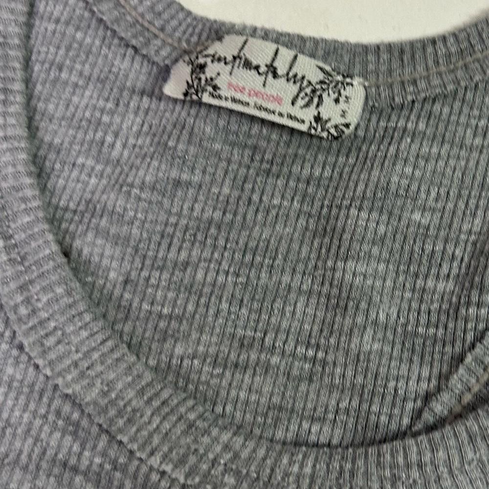 Free People Free People l Long Beach Ribbed Tank Gray Medium Size M / US 6-8 / IT 42-44 - 7 Thumbnail