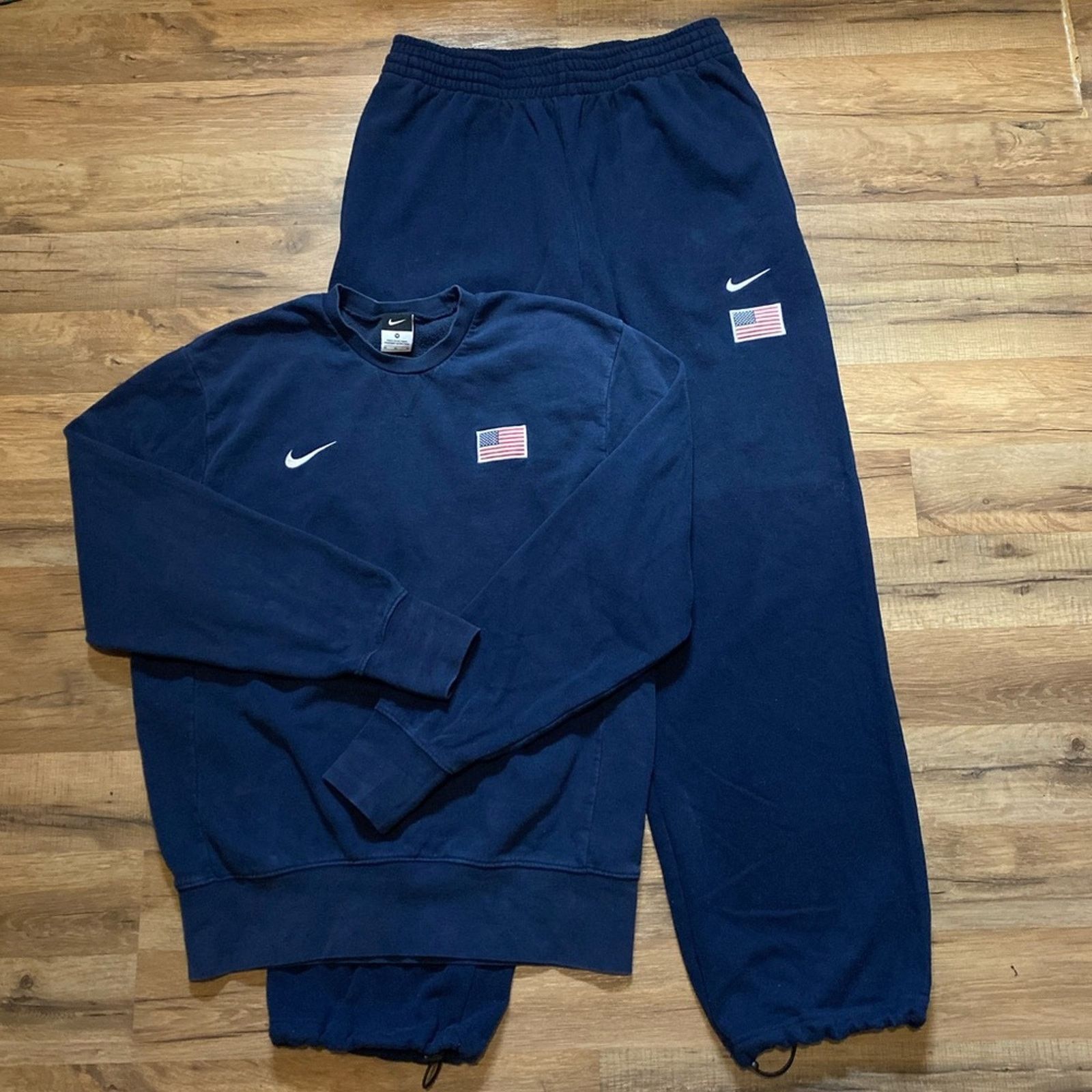 Nike 2012 Nike USA Olympic Sweatshirt hoodie Sweatpants Set Size US L / EU 52-54 / 3 - 1 Thumbnail