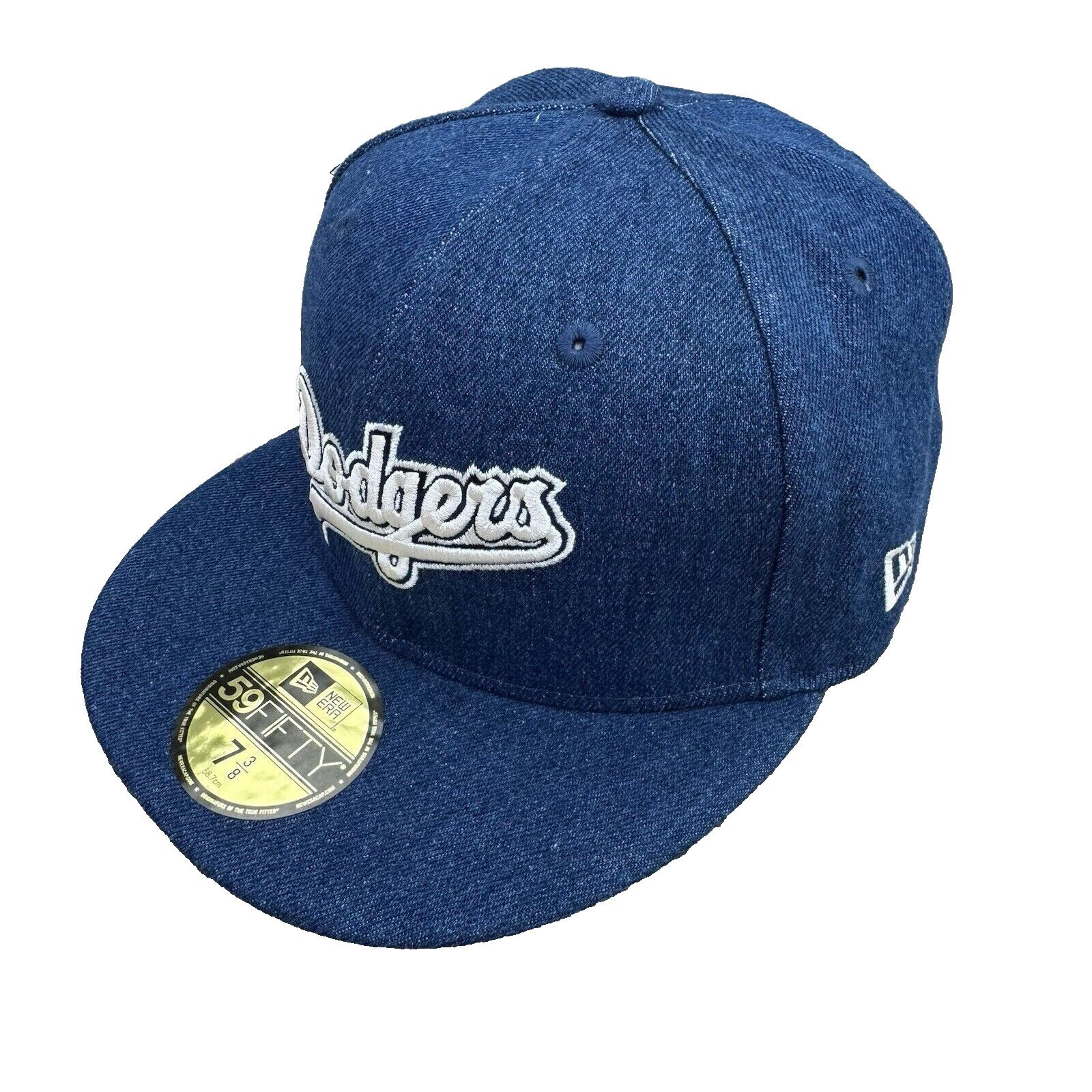 New Era Los Angeles Dodgers Denim '80 All Star New Era 7 1/2 MLB Hat Size ONE SIZE - 9 Thumbnail