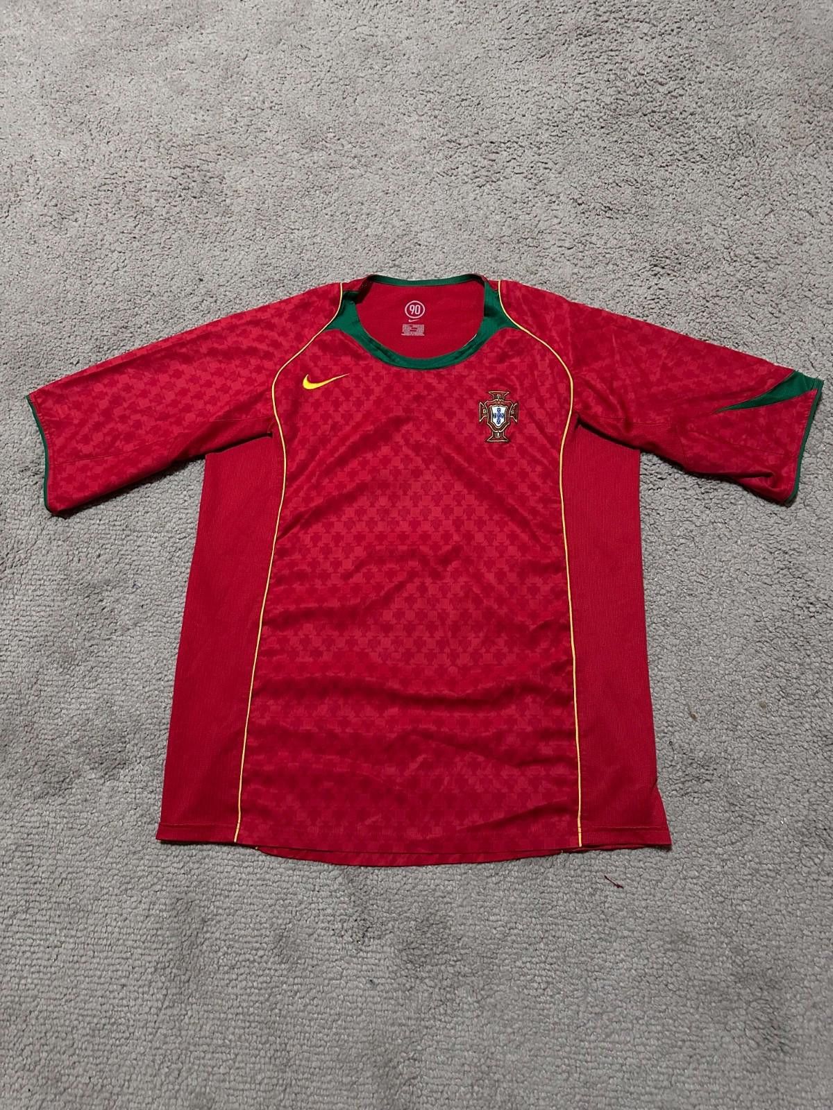 Nike Portugal 2004/2006 Nike Home Football Shirt Soccer Jersey L Size US L / EU 52-54 / 3 - 1 Thumbnail