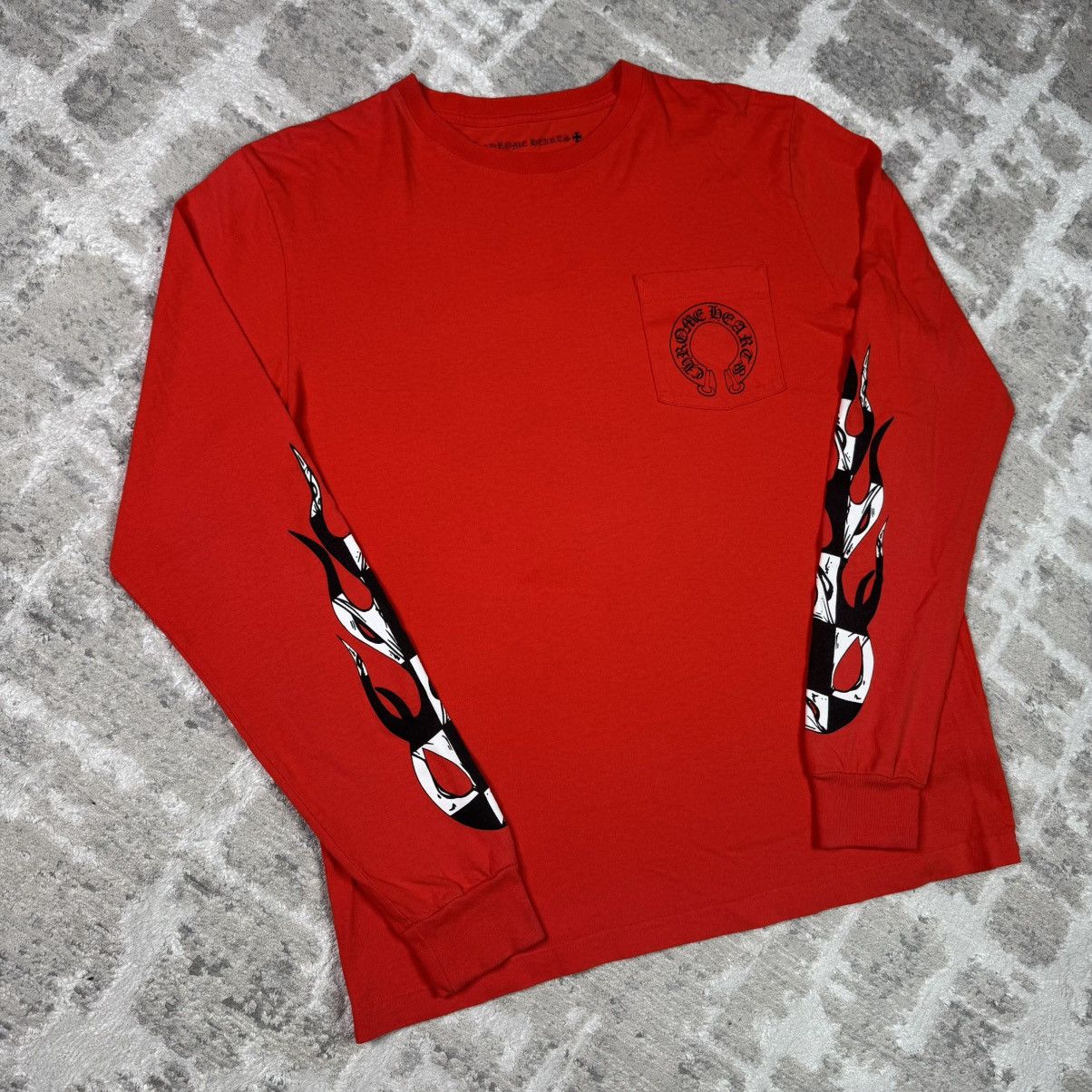 Chrome Hearts Matty boy chomper sleeve flames long sleeve tee shirt Size US L / EU 52-54 / 3 - 8 Thumbnail