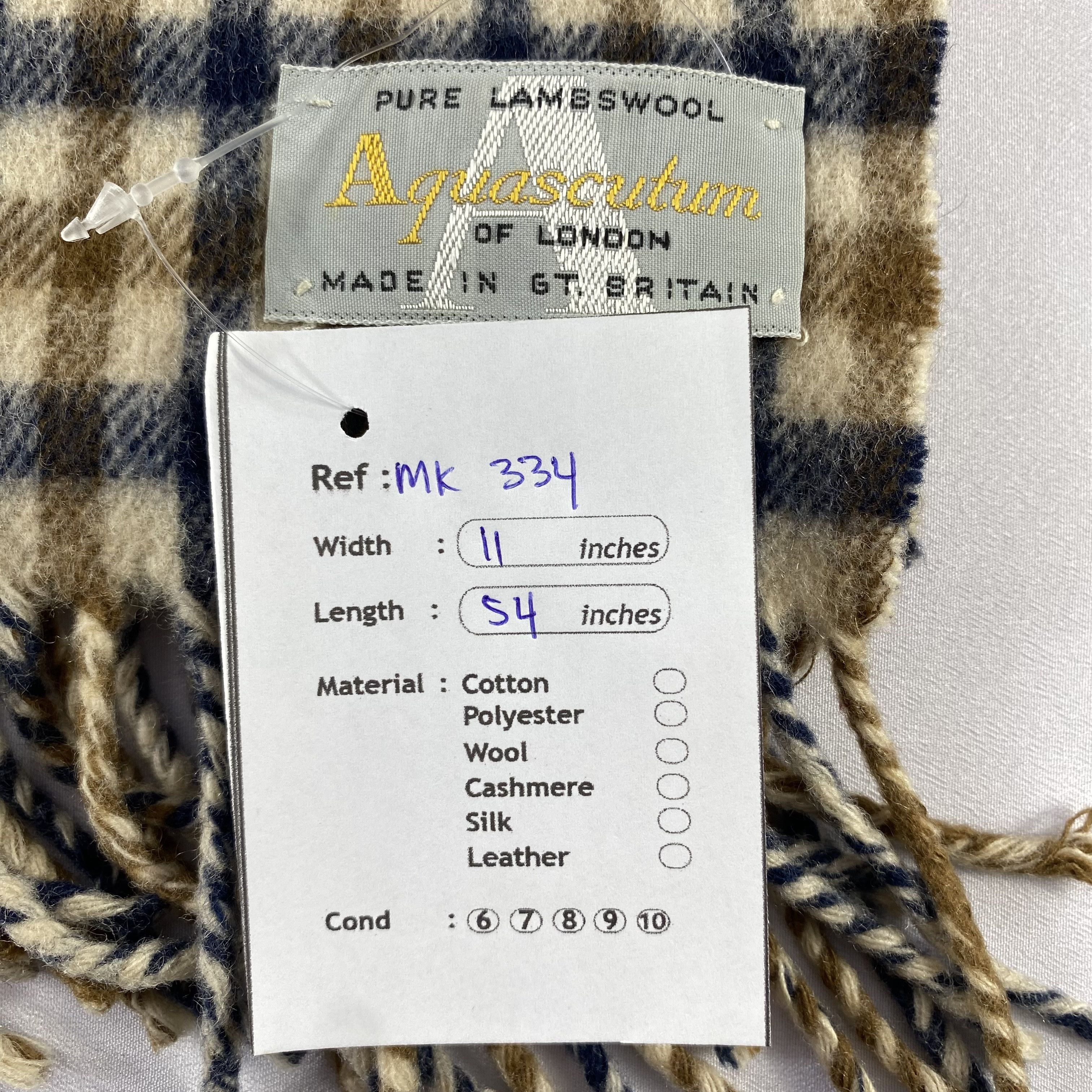 Aquascutum Vintage Aquascutum Scarf Neck Wrap Wool Muffler Size ONE SIZE - 5 Thumbnail