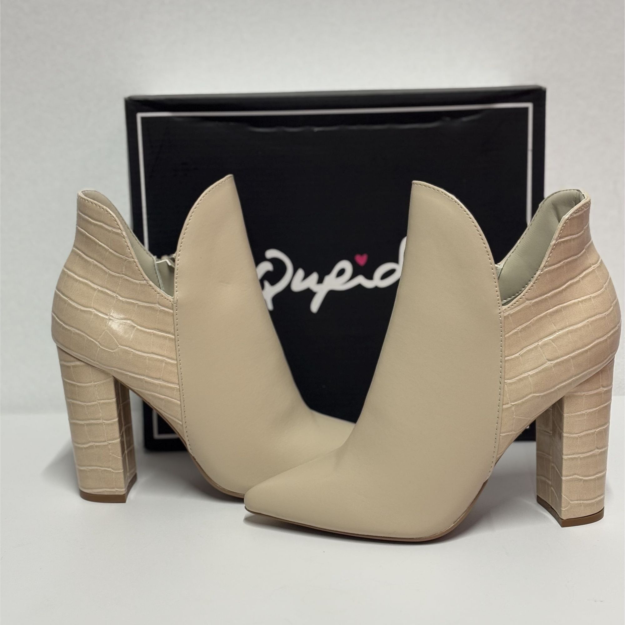 Other QUPID / Signal-84X / Beige / Faux Leather & Croc / Embossed Size US 10 / IT 40 - 6 Thumbnail