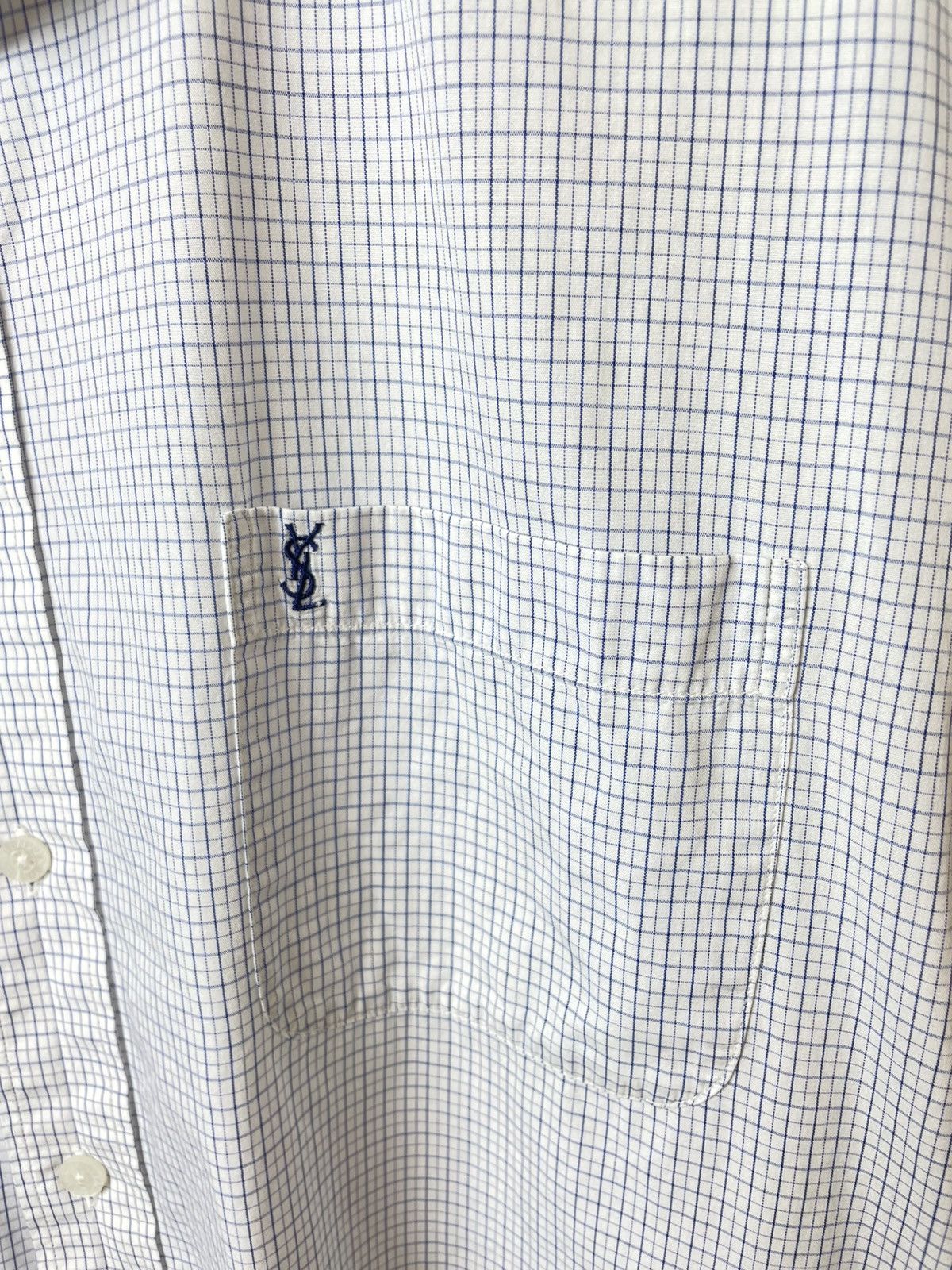 Yves Saint Laurent Vintage YSL Yves Saint Laurent Shirt Button Up Size US L / EU 52-54 / 3 - 4 Thumbnail