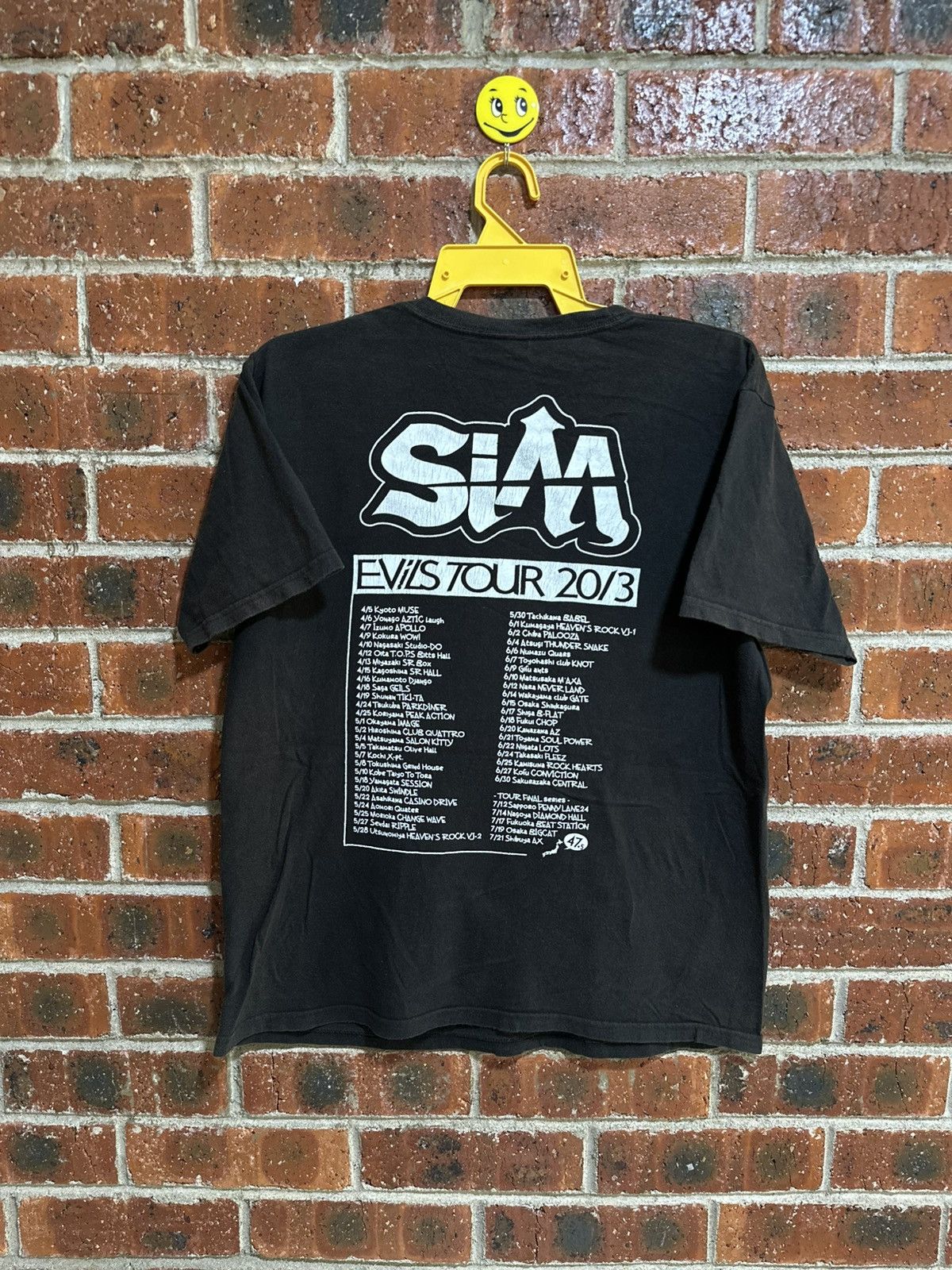 Band Tees × Vintage Vintage Sim Evils Tour 2013 Faded Tee Size US L / EU 52-54 / 3 - 7 Thumbnail