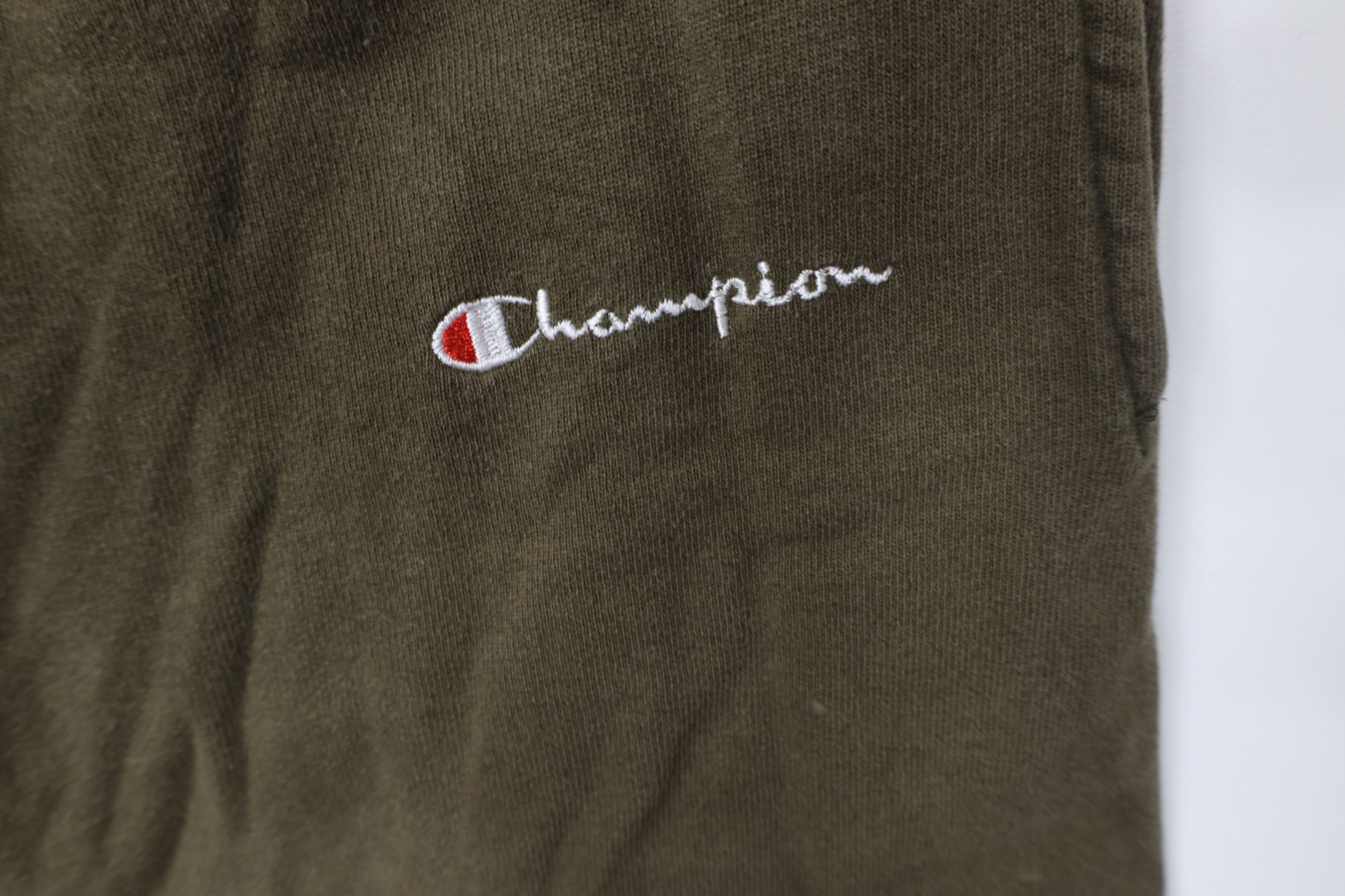 Champion Vintage 90s Champion Spell Out Sweatpants Joggers Green Size US 38 / EU 54 - 8 Thumbnail