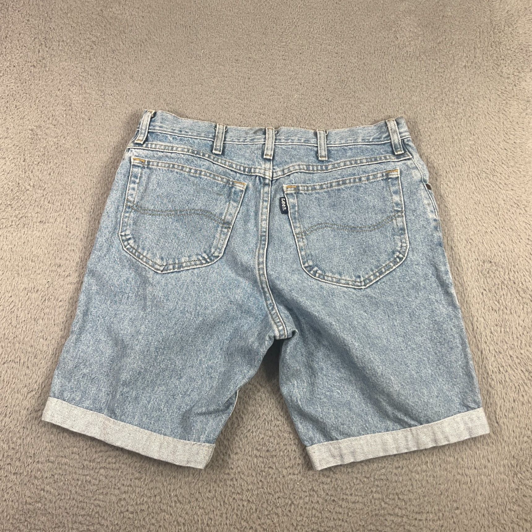 Wrangler Wrangler Bermuda Shorts Men's 34 Light Blue Denim Cut Off Jorts Grunge Outdoor USA Size US 34 / EU 50 - 6 Thumbnail