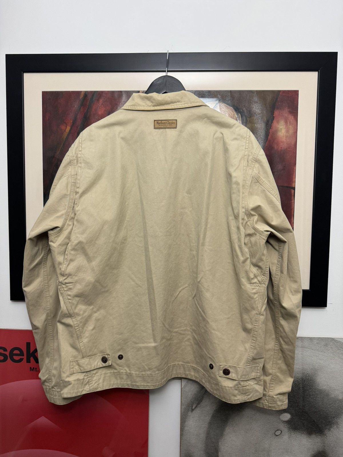 Marlboro Classics Marlboro Classics Vintage Washed Beige Jacket Detroit Rare Size US XL / EU 56 / 4 - 2 Thumbnail