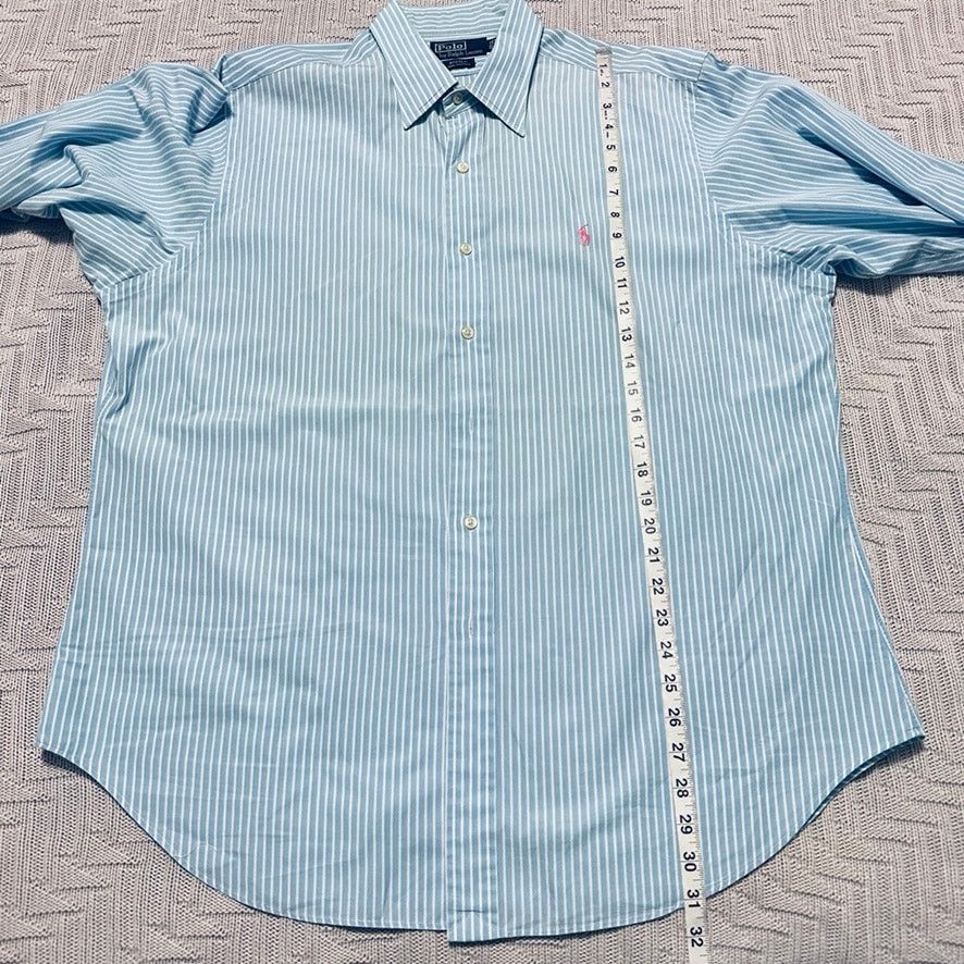 Polo Ralph Lauren Polo Ralph Lauren blue striped Andrew button down Size US XL / EU 56 / 4 - 7 Thumbnail