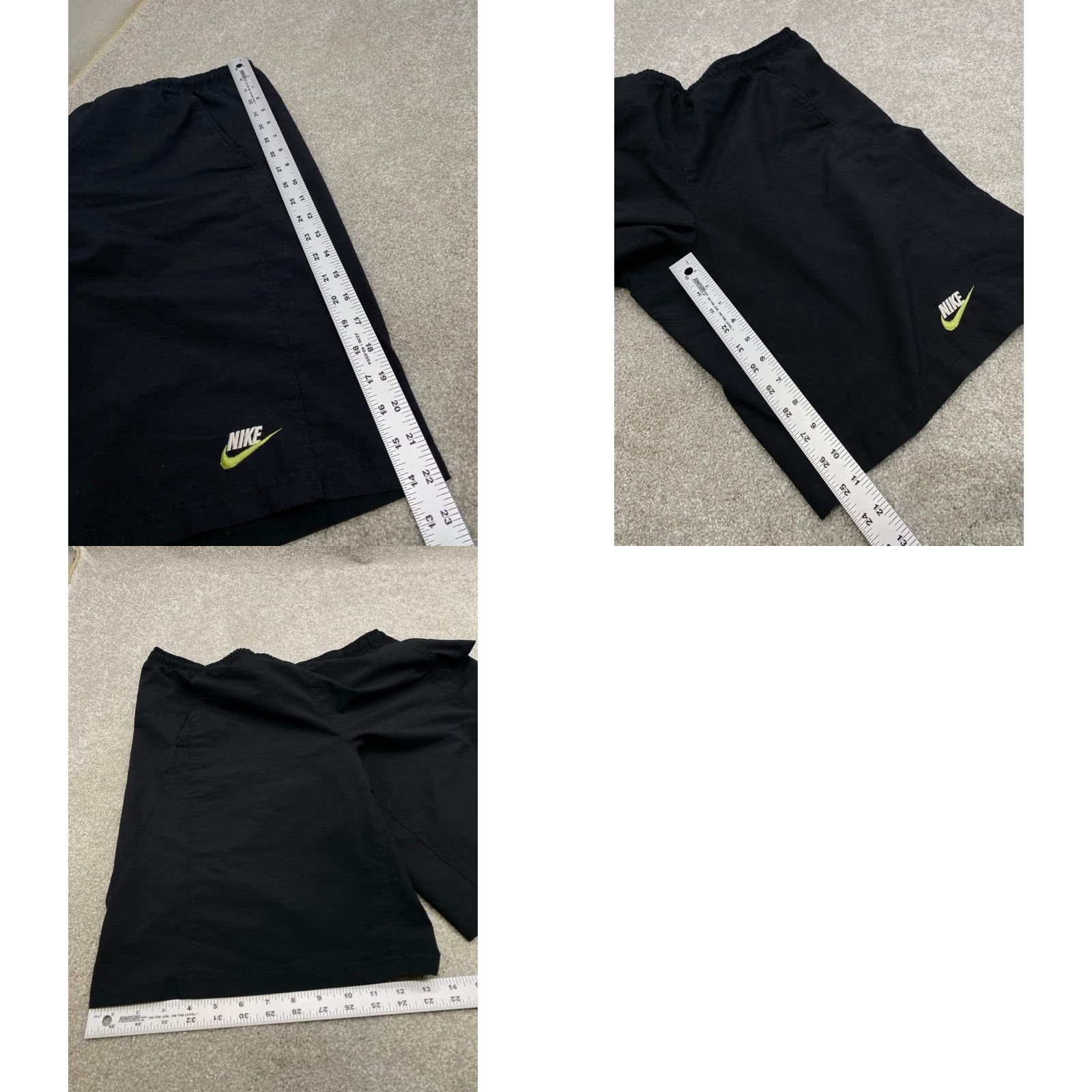 Nike Nike Shorts Men's L Black 36x11 Drawstring Elastic Waist Pockets 4699 Size US 36 / EU 52 - 8 Thumbnail