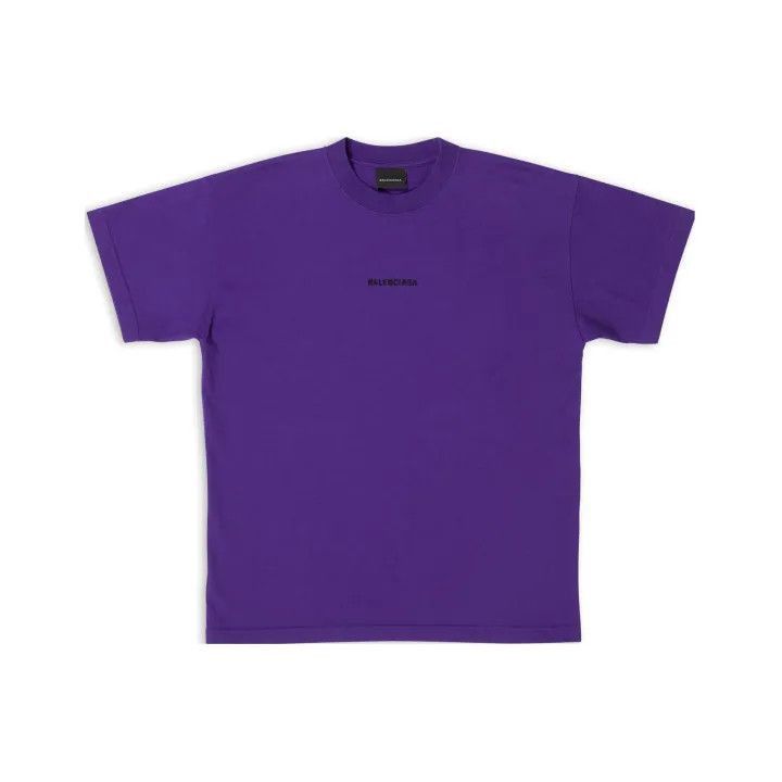 Balenciaga Logo T-Shirt in Purple for Women 0079-2507