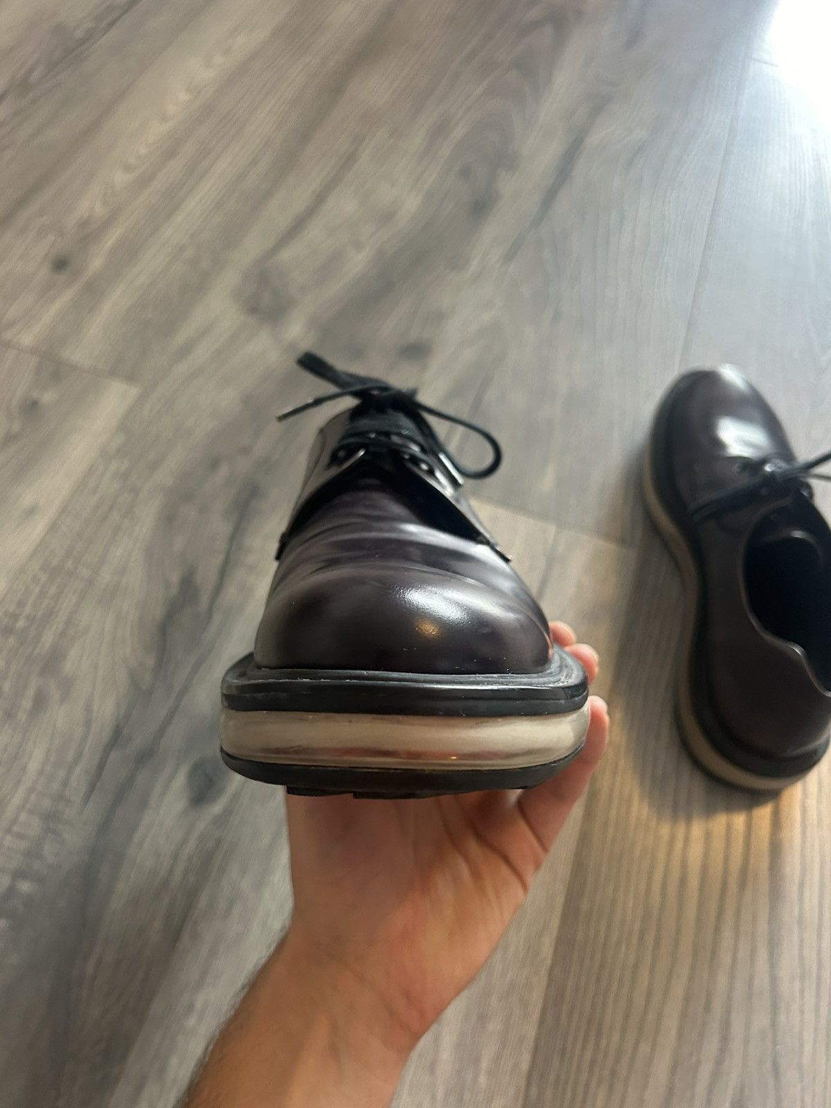 Prada Platform Sole Derby Shoes Size US 9 / EU 42 - 8 Thumbnail
