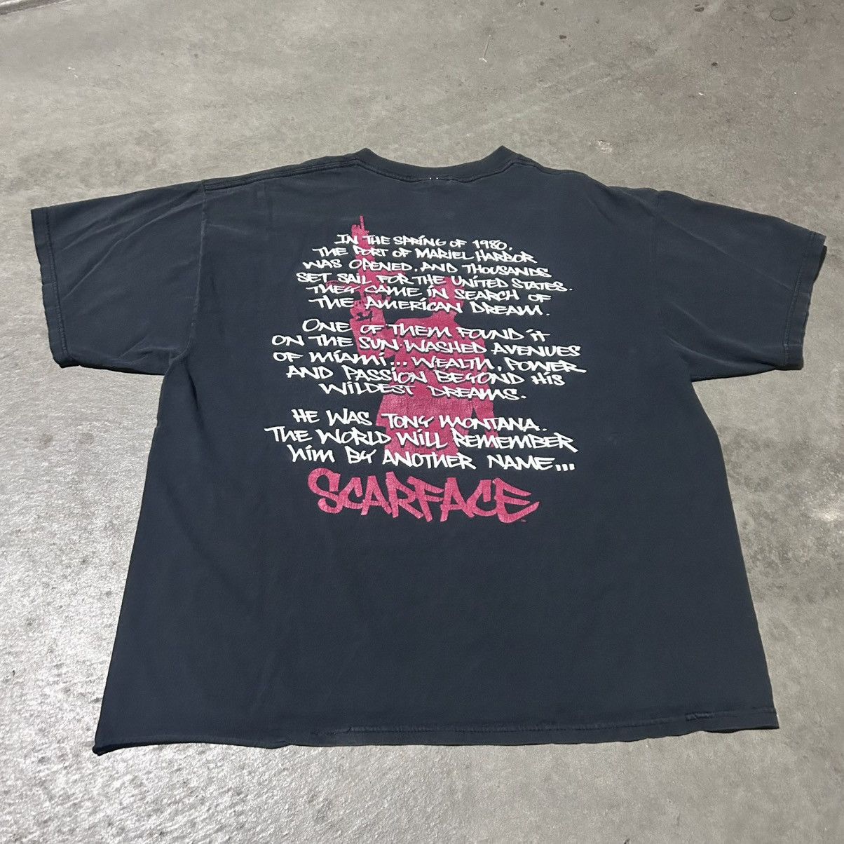 Vintage Vintage scarface the American dream tee shirt Size US XL / EU 56 / 4 - 2 Thumbnail