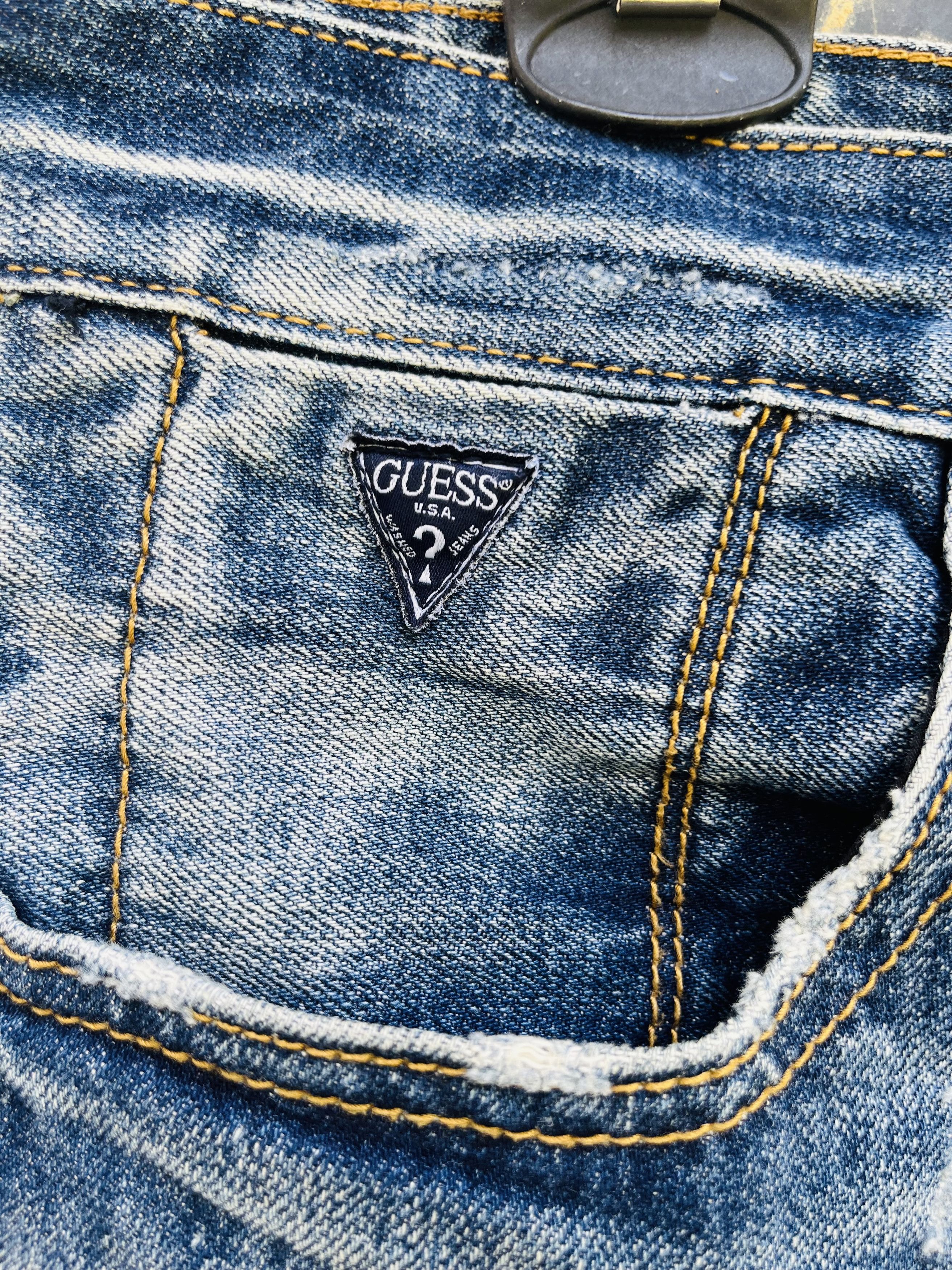Guess × Japanese Brand Vintage Guess Distressed Japanese Designer Fashion Style Size US 29 - 7 Thumbnail