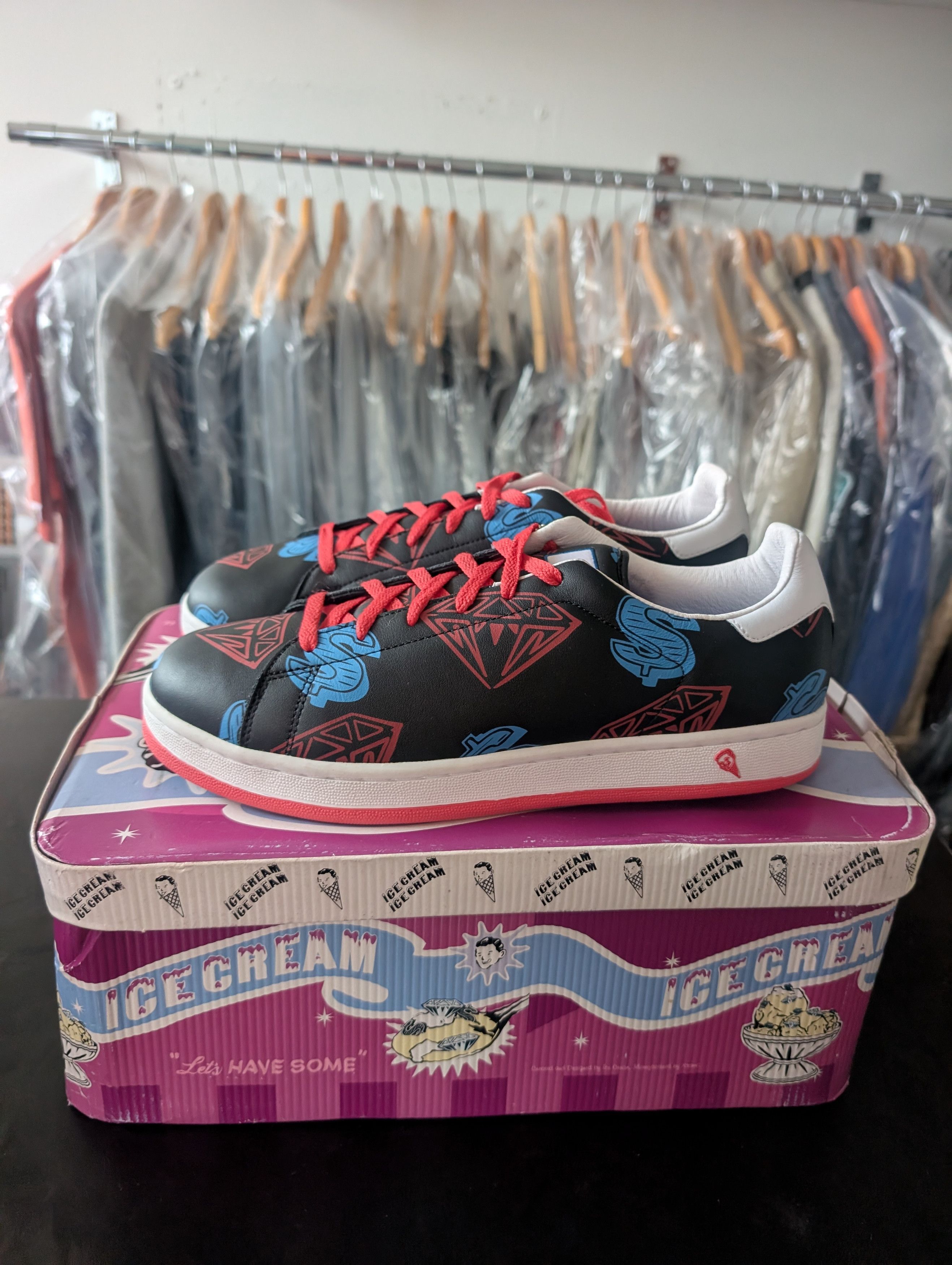Icecream × Reebok ICECREAM LOW BLK/RED/P BLUE Brand New Deadstock Size US 11 / EU 44 - 1 Thumbnail