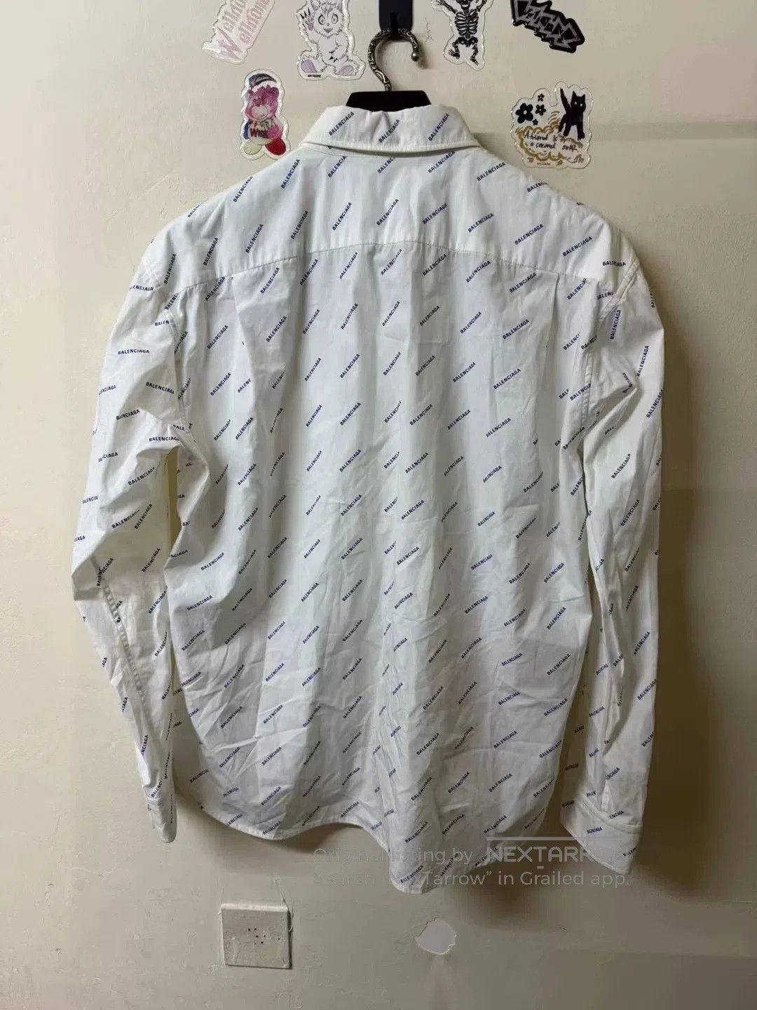 Balenciaga Balenciaga Logo Print Shirt Size 38. Size US XXS / EU 40 - 2 Thumbnail