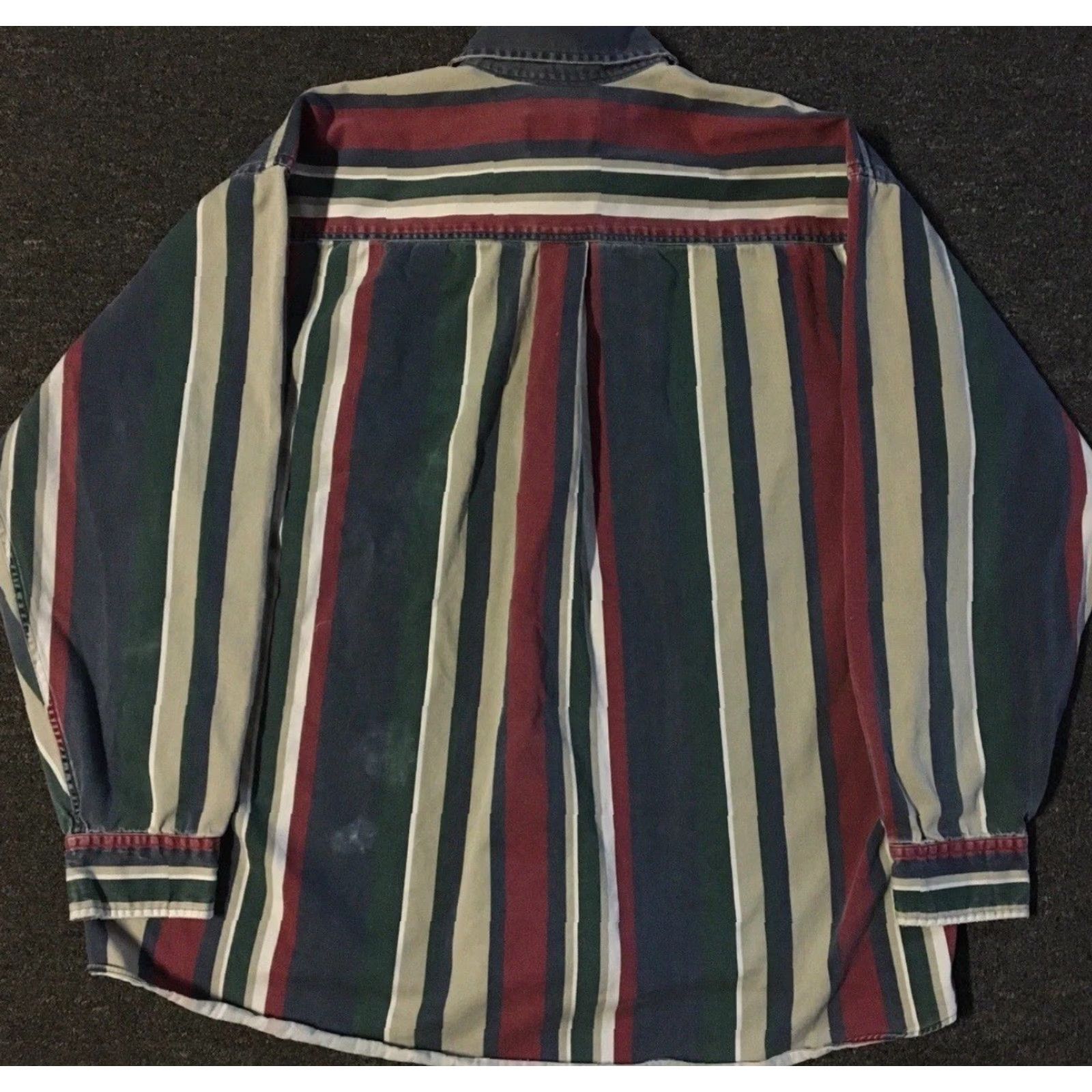 Gotcha Vtg 90s Striped Faded Shirt M Surf Skate Beach Grunge AOP Vaporwave Gotcha OP 80 Size US M / EU 48-50 / 2 - 2 Thumbnail
