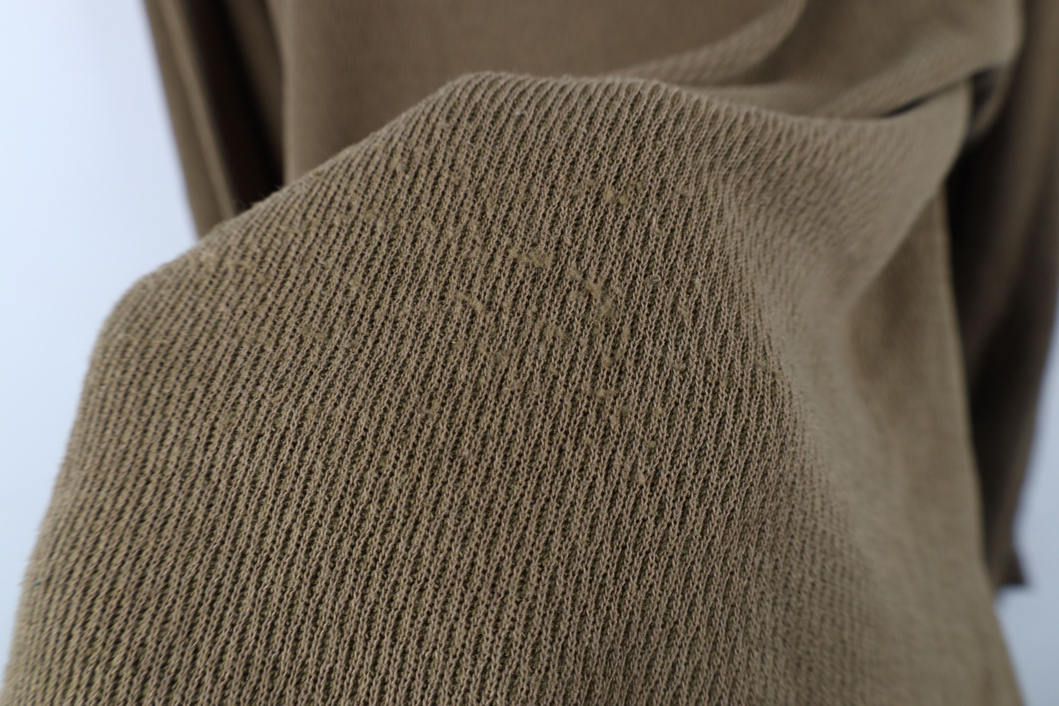 Vintage Vintage 90s Streetwear Thermal Waffle Knit T-Shirt Brown USA Size US XL / EU 56 / 4 - 6 Thumbnail