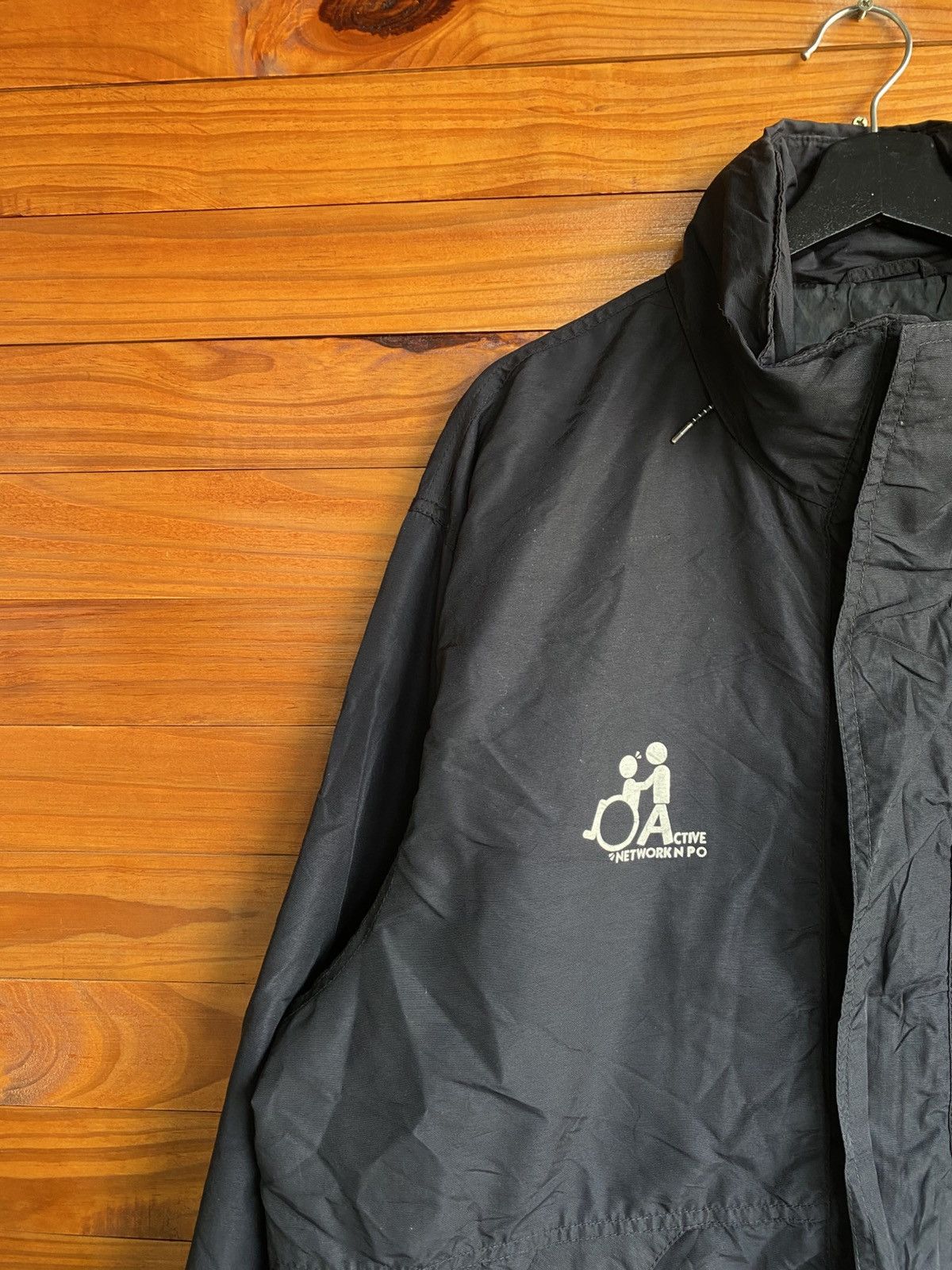 Vintage Vintage REDSKINS Active Network NPO Black Hooded Jacket |l Size US XL / EU 56 / 4 - 6 Thumbnail