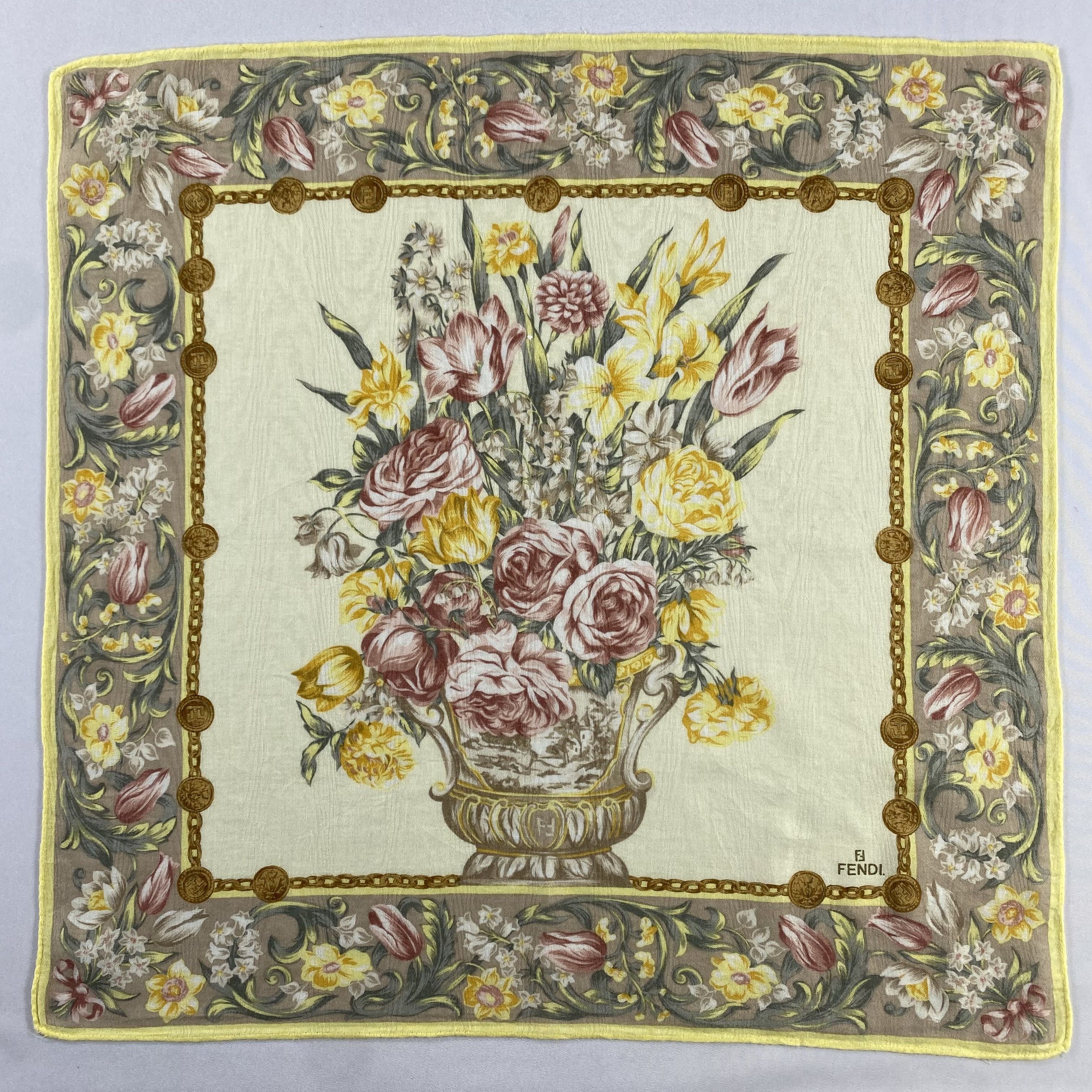 Vintage Fendi Handkerchief / Neckerchief / Bandana-P1783 Size ONE SIZE - 1 Thumbnail