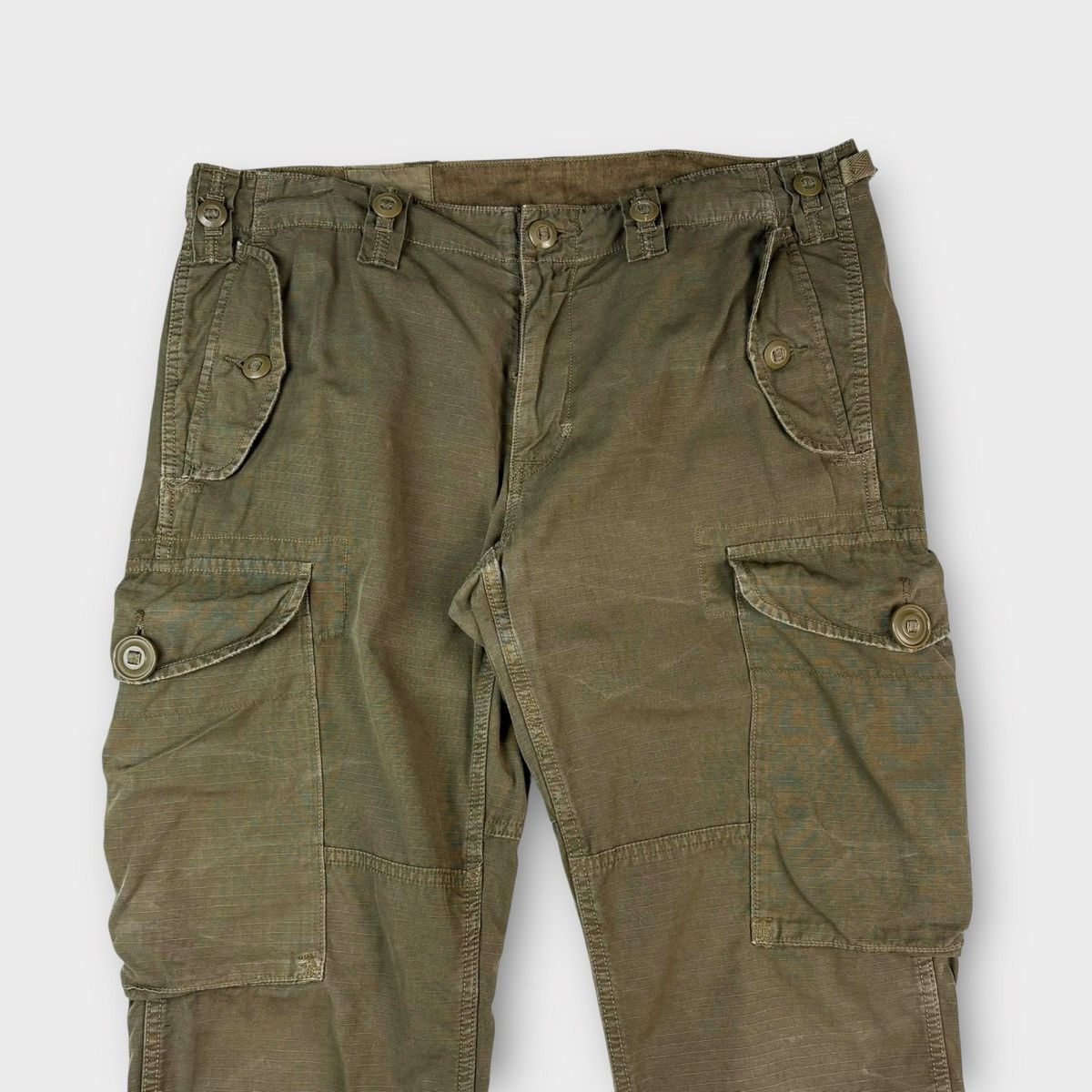 Polo Ralph Lauren Polo Ralph Lauren Slub Canvas Cargo Outdoor Pants in Olive Size US 34 / EU 50 - 4 Thumbnail