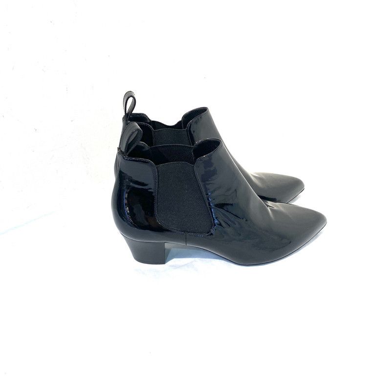 Gucci Black Patent Leather Short Boots