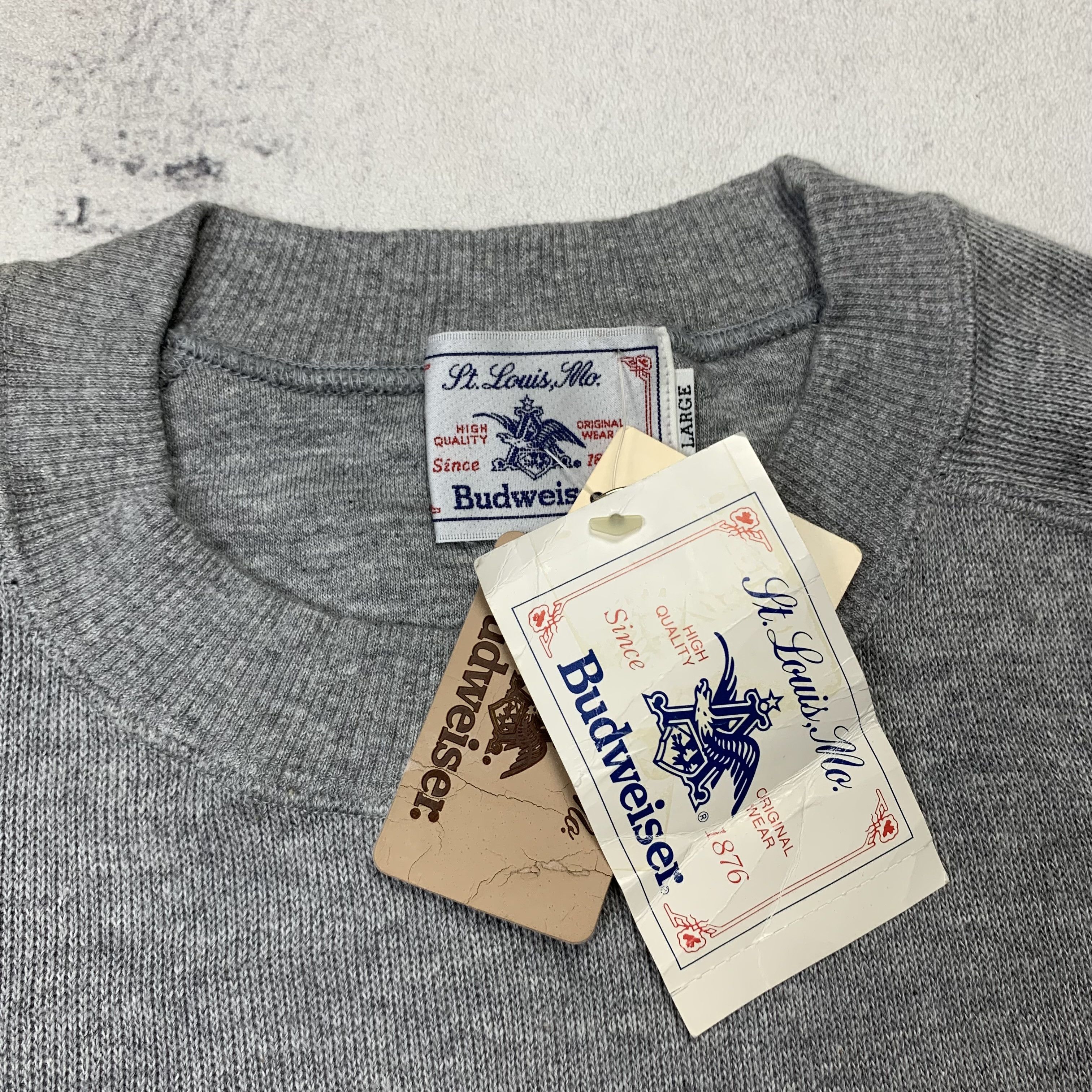 Budweiser Vintage Budweiser Sweatshirt Crewneck Size US L / EU 52-54 / 3 - 4 Thumbnail