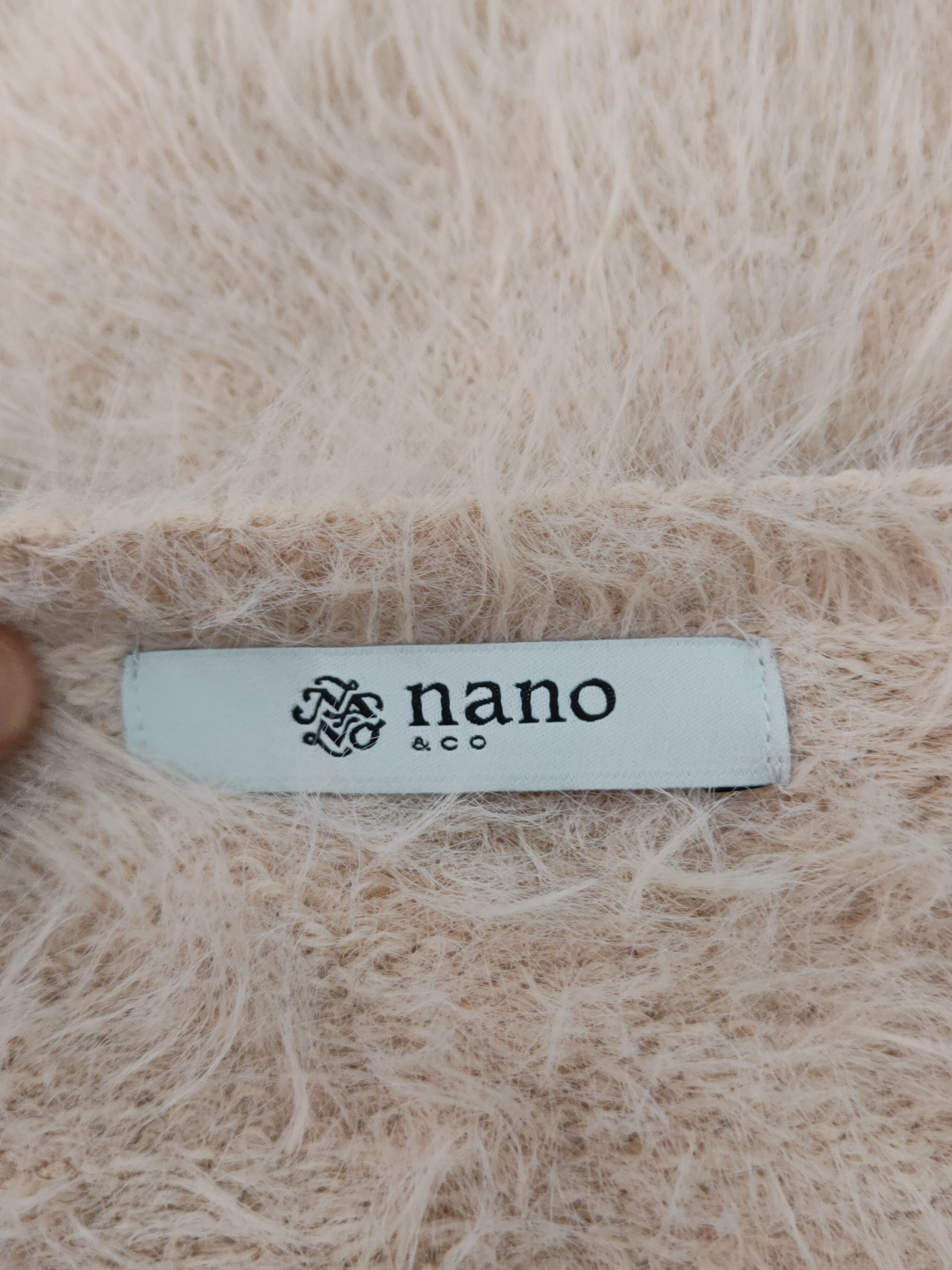 Japanese Brand Nano&co Peach Shag Shaggy Fur Mohair Knitwear #S2231 Size M / US 6-8 / IT 42-44 - 12 Thumbnail