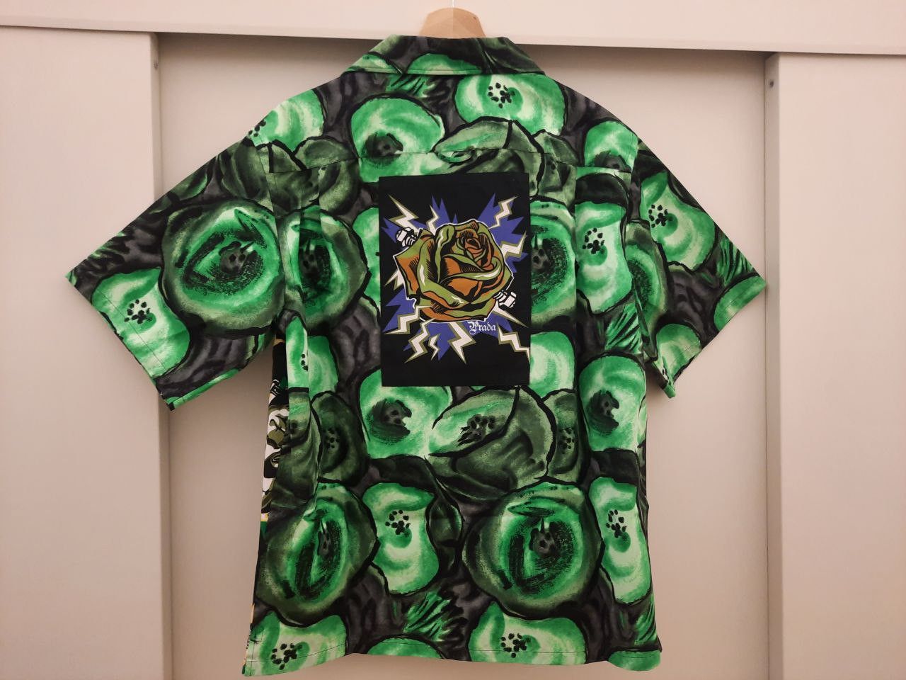 Prada × Universal Studios *New* Frankenstein Floral Bowling Shirt Size US S / EU 44-46 / 1 - 2 Thumbnail