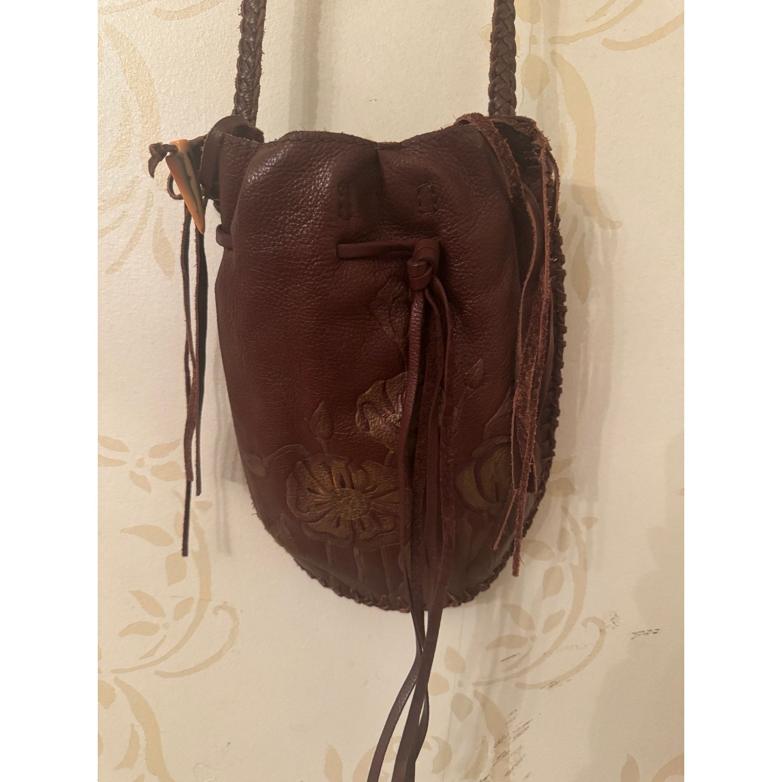 Lucky Brand Lucky Brand Beautiful Brown Small Fringe Handbag Size ONE SIZE - 1 Thumbnail