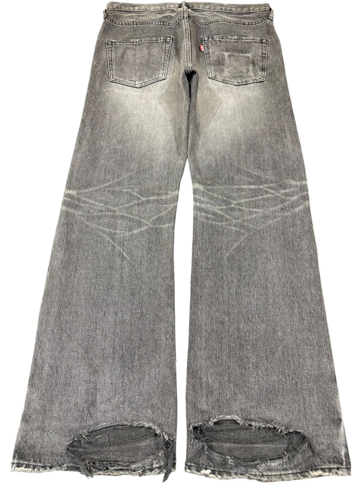 Japanese Brand Vintage Japanese Brand Rusty Wash Distressed Flare Jeans Size US 34 / EU 50 - 2 Thumbnail