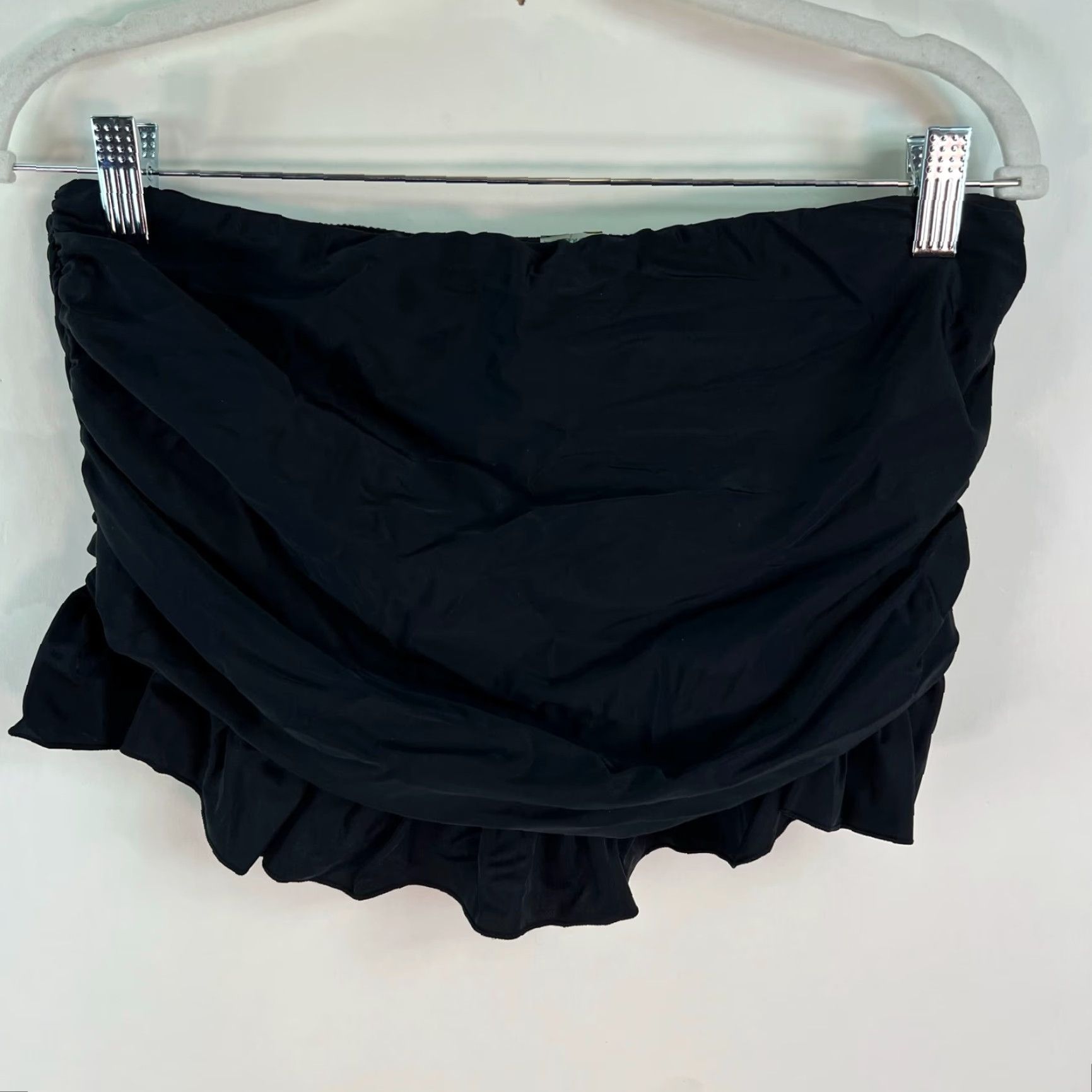Vintage VINTAGE Island Escape Womens Bikini Bottom Skirtini Black Size 10 Swimsuit Beach Fashion Size 32" / US 10 / IT 46 - 2 Thumbnail