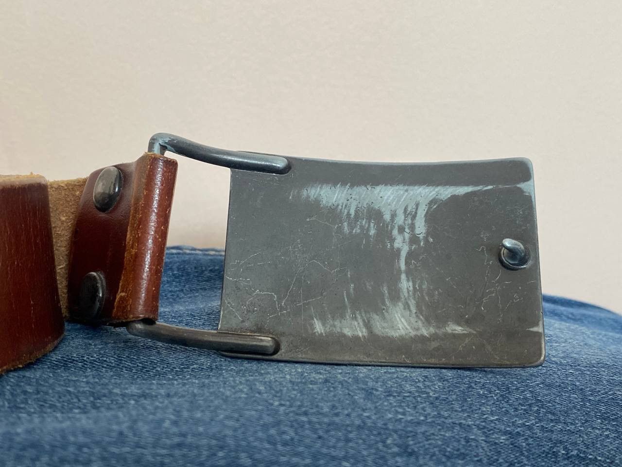 Levi's Vintage 70s Levi's Made In USA Leather Belt Size ONE SIZE - 2 Thumbnail