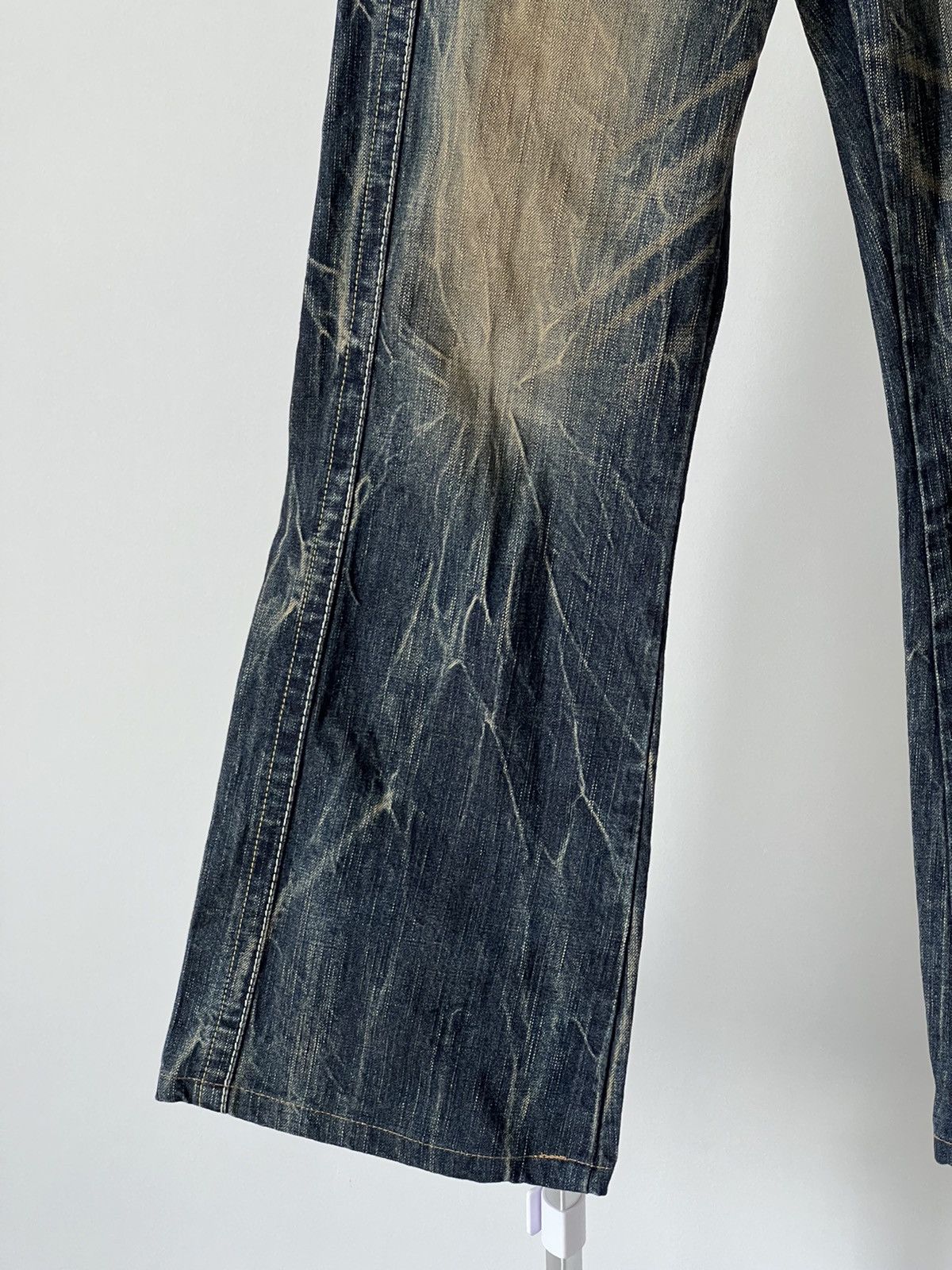 Japanese Brand P627 ET/ET BOITE FLARED DENIM MADE IN JAPAN Size US 30 / EU 46 - 4 Thumbnail