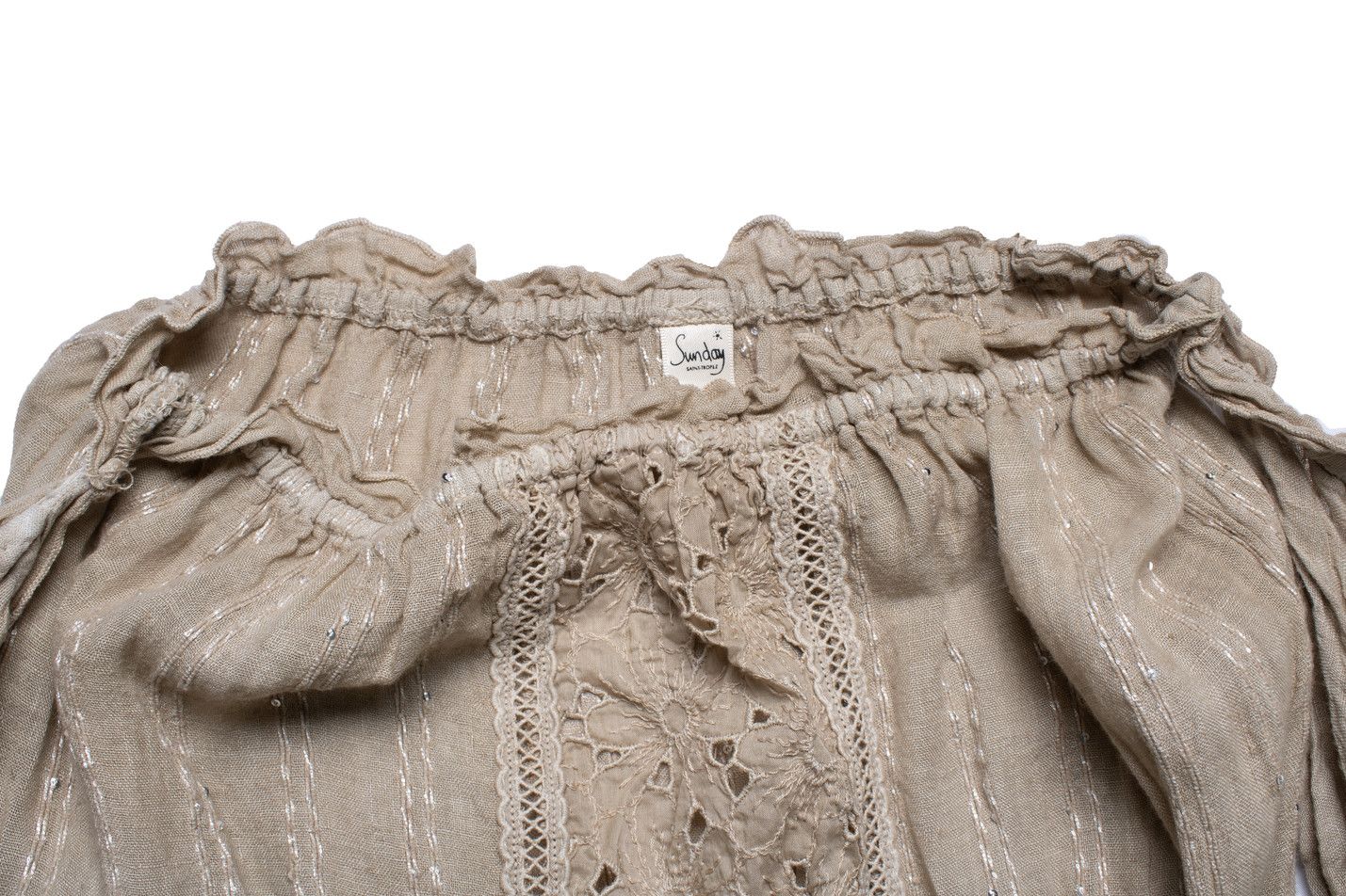 Other Sunday Saint Tropez, beige linen dress Size XS / US 0-2 / IT 36-38 - 6 Thumbnail