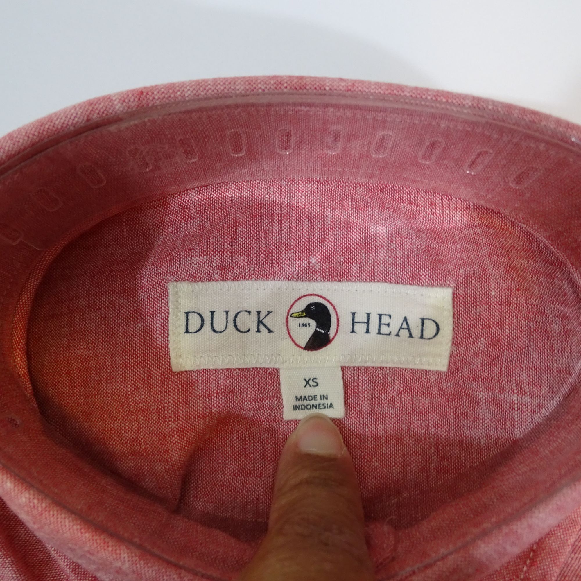 Duck Head Duck Head Wallace Men Red Button Down Collar Shirt Size XS Size US XS / EU 42 / 0 - 8 Thumbnail