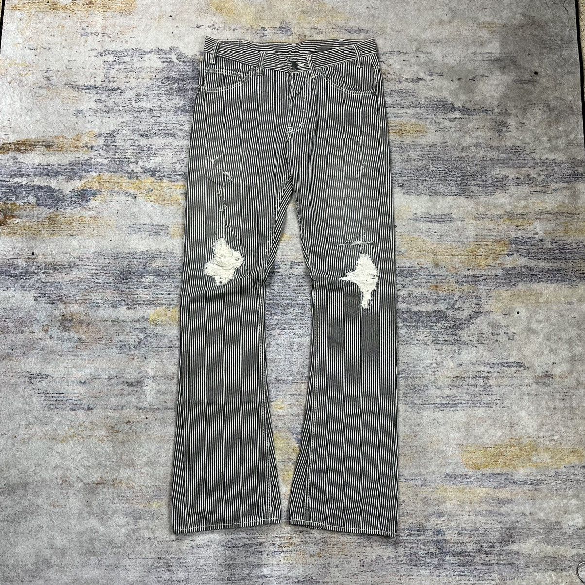 Backbone Back bone hickory flared denim pants Size US 32 / EU 48 - 1 Thumbnail