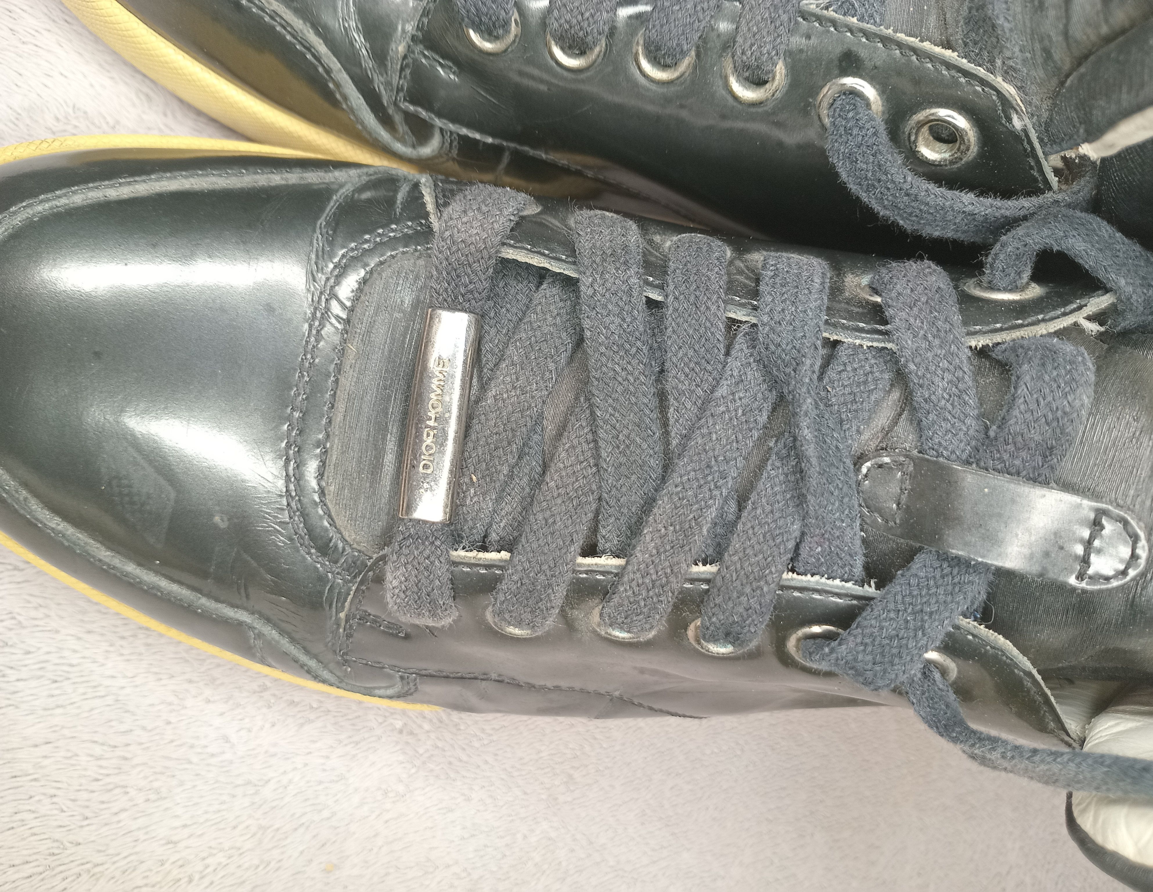 Christian Dior Monsieur Dior Homme Patent leather high trainers Size US 7.5 / EU 40-41 - 2 Thumbnail