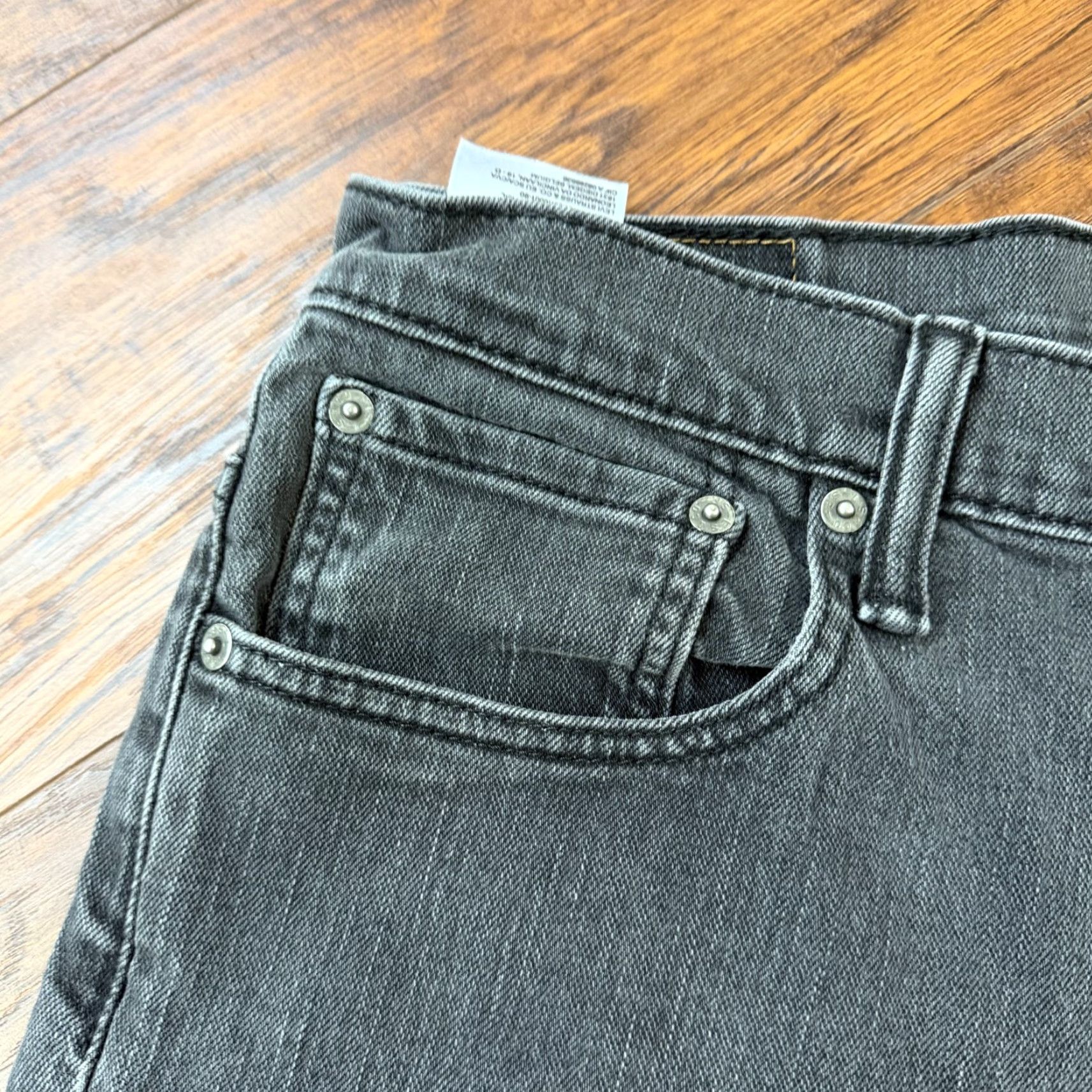 Levi's Levi's 569 Jeans Mens 36 Gray Straight Relaxed Denim Stretch 34x31 Dark Wash Logo Pockets Mid Rise Regular Inseam 31 Size US 34 / EU 50 - 3 Thumbnail