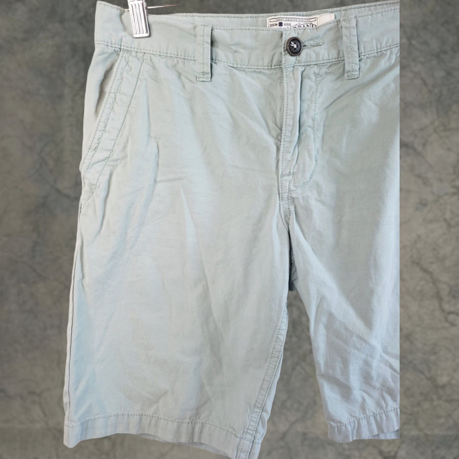 Lucky Brand Lucky Brand Men Chino Shorts Flat Front Slash Pockets Cotton Green 30 Regular XS? Size US 30 / EU 46 - 1 Thumbnail