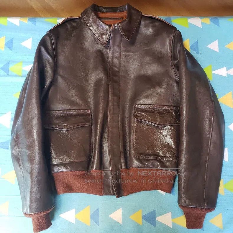 The Real McCoy's The Real McCoys A2 jacket, horseskin Size US S / EU 44-46 / 1 - 6 Thumbnail