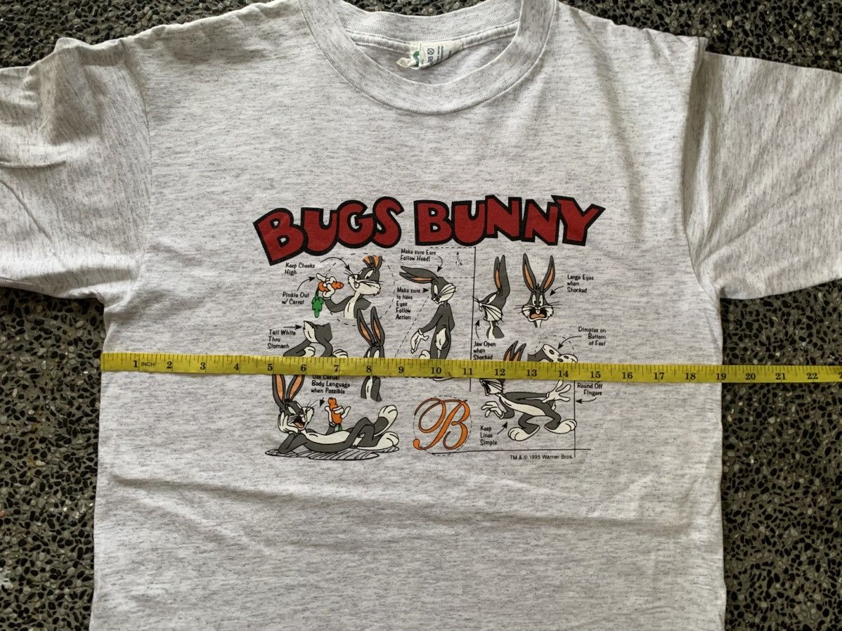 Warner Bros Vintage 90s Looney Tunes Bugs Bunny Cartoon T shirt Size US M / EU 48-50 / 2 - 9 Thumbnail