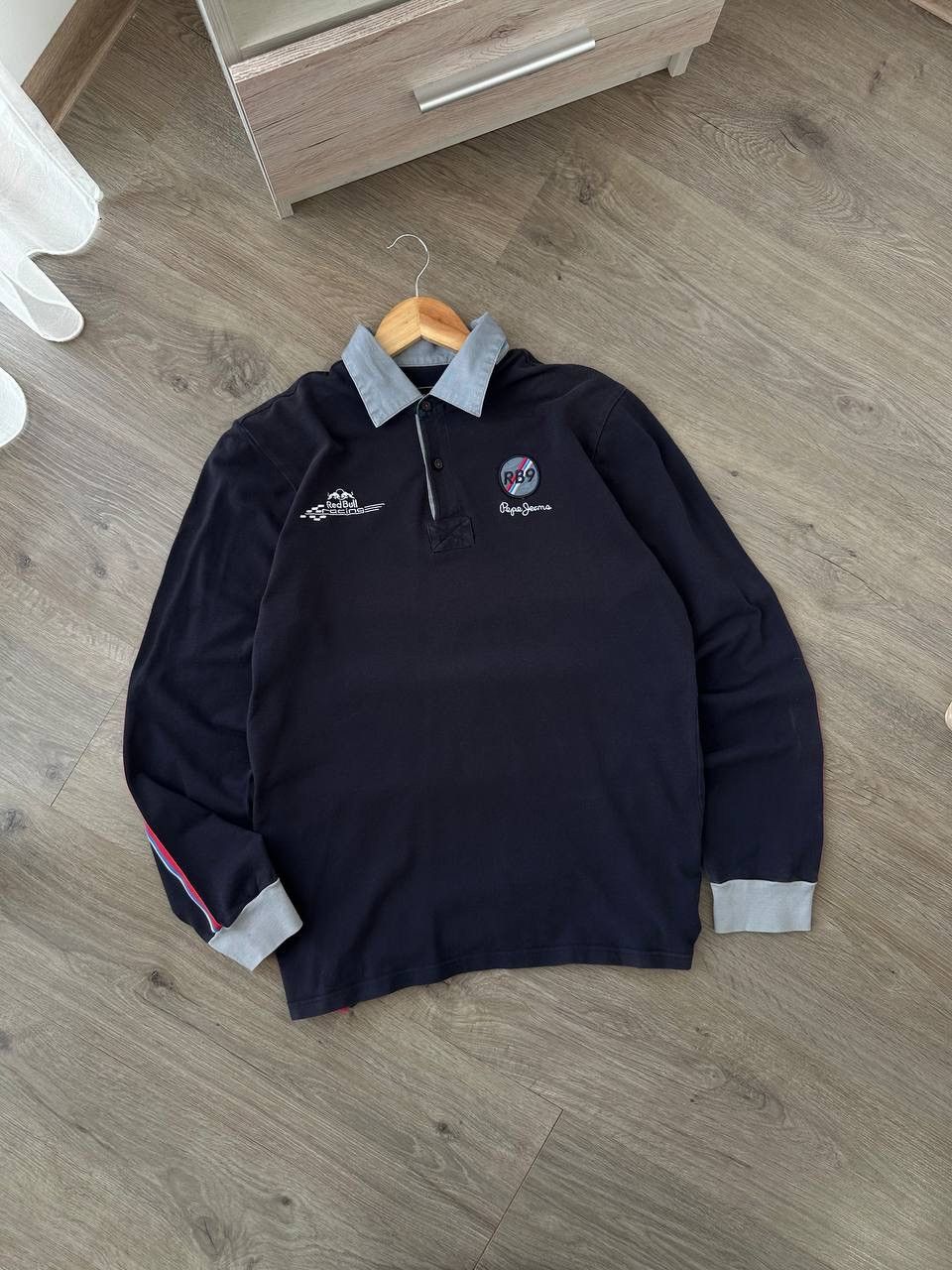 Red Bull × Vintage Vintage RedBull Racing Rugby Pepe Jens Blue Sweatshirt Size US M / EU 48-50 / 2 - 1 Thumbnail