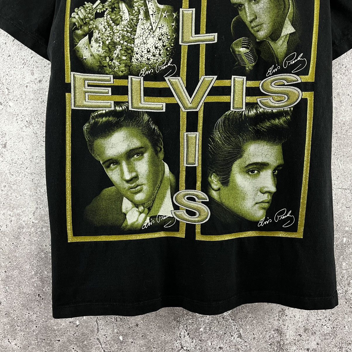 Band Tees Elvis Presley T-Shirt Glamour Double Big Logo Rock Tee Sz M Size US M / EU 48-50 / 2 - 10 Thumbnail