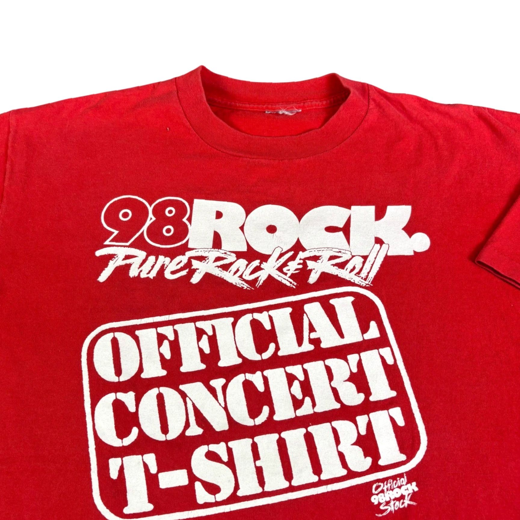 Vintage VINTAGE 98 Rock Pure Rock & Roll Official Concert T-Shirt Red XL Men Short Sleeve Graphic Tee Size US XL / EU 56 / 4 - 2 Thumbnail