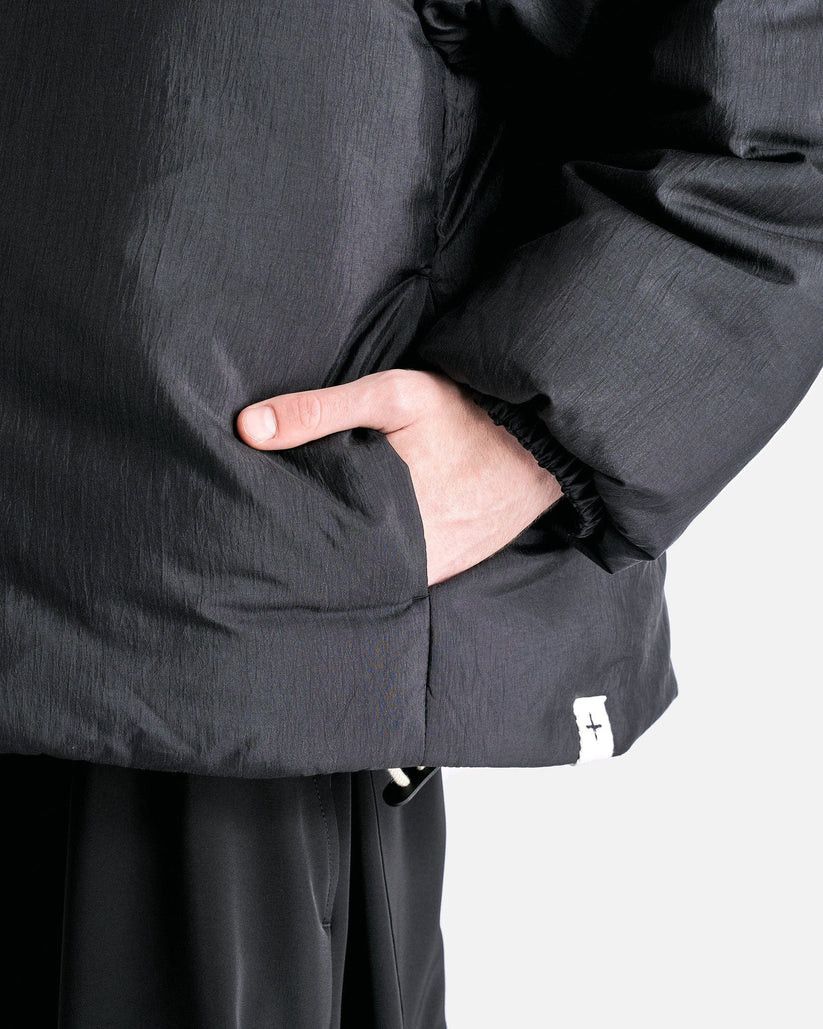 Jil Sander o1s1v1r1oon0925 Silk and Nylon Canvas Down Jacket in Black Size US XL / EU 56 / 4 - 4 Thumbnail