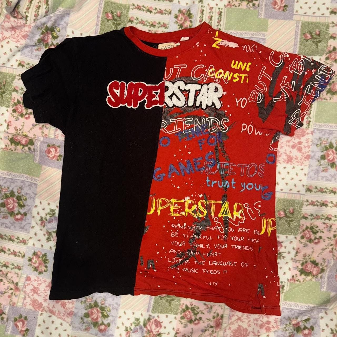 Other FWRD Denim & Co. Split Superstar Graffiti Tee Size US XXL / EU 58 / 5 - 1 Thumbnail