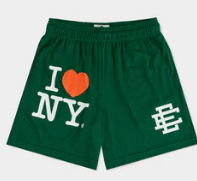 Eric Emanuel Eric Emanuel EE I Love NY green shorts medium Size US 30 / EU 46 - 1 Thumbnail