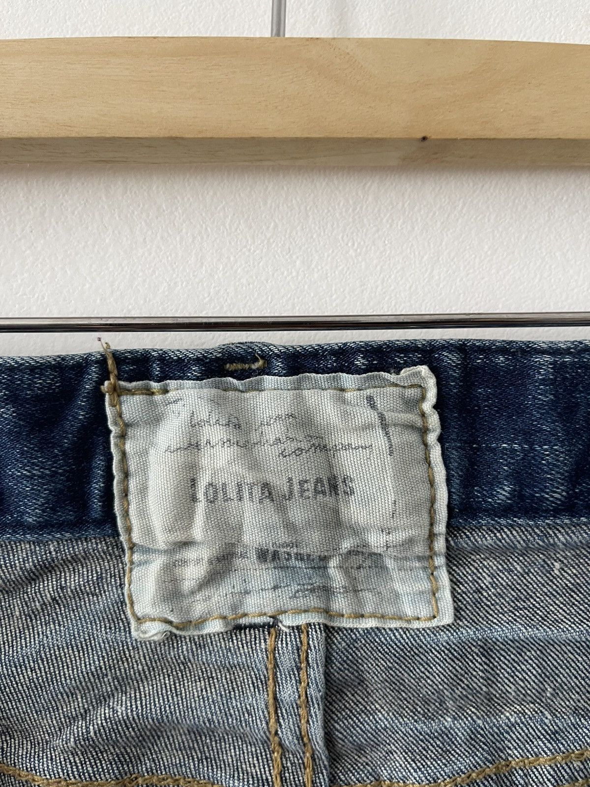 Japanese Brand Rare Vintage LOLITA JEANS Yoshitomo Nara Style Wings Pockets Size US 28 / EU 44 - 15 Thumbnail