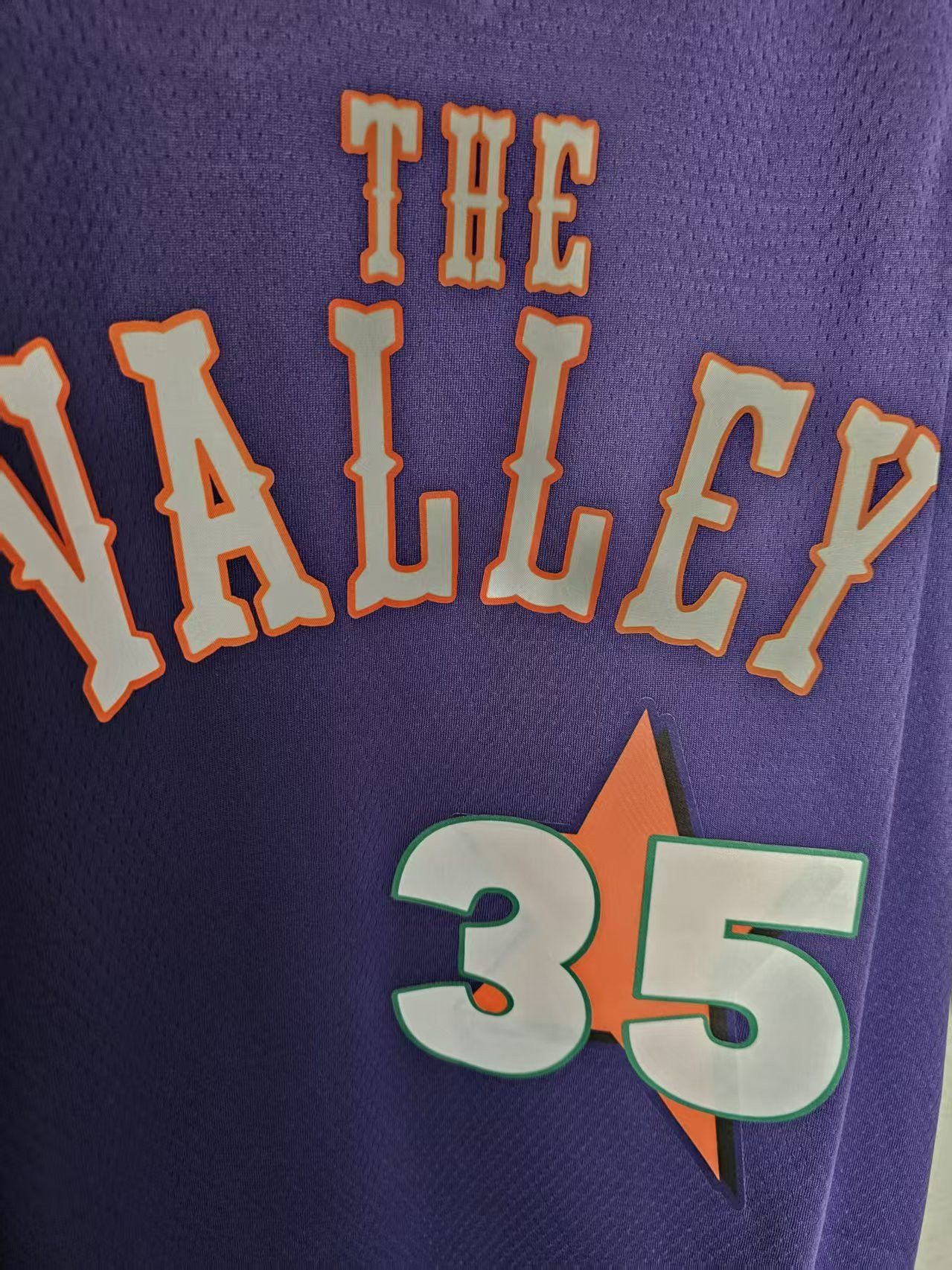 NBA Phoenix Suns #35 Kevin Durant Jersey Purple L Size US L / EU 52-54 / 3 - 3 Thumbnail